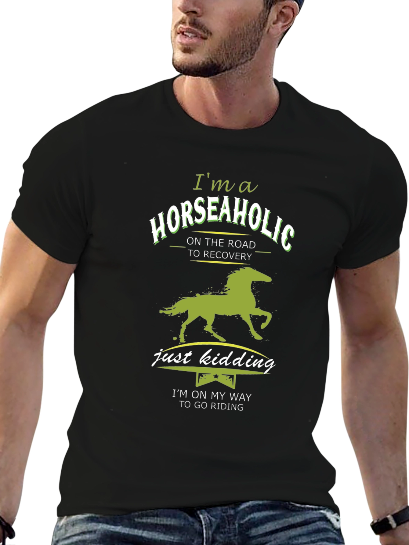 Horseaholic T-Shirt - Funny Equestrian Riding Tee
