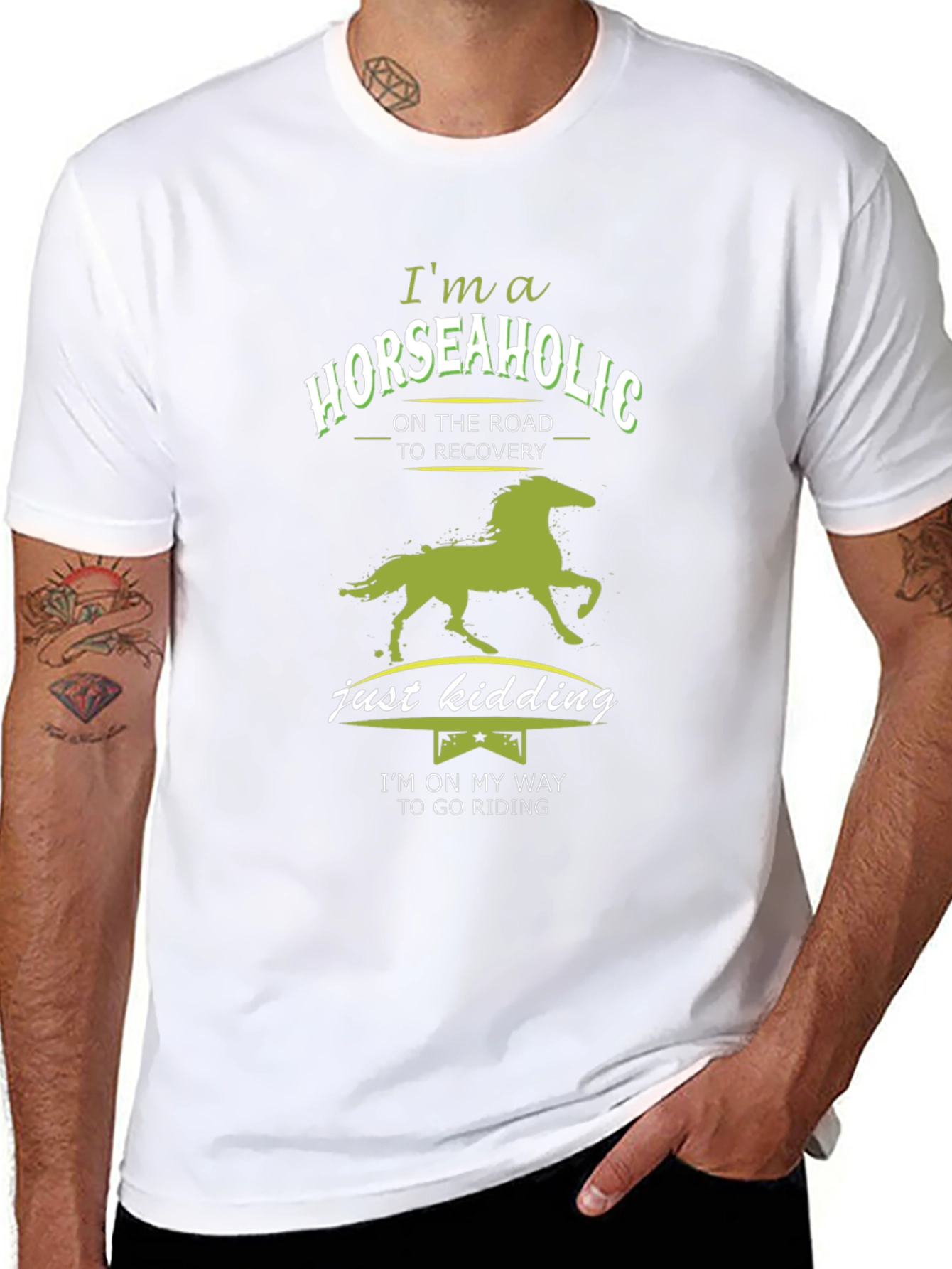 Horseaholic T-Shirt - Funny Equestrian Riding Tee