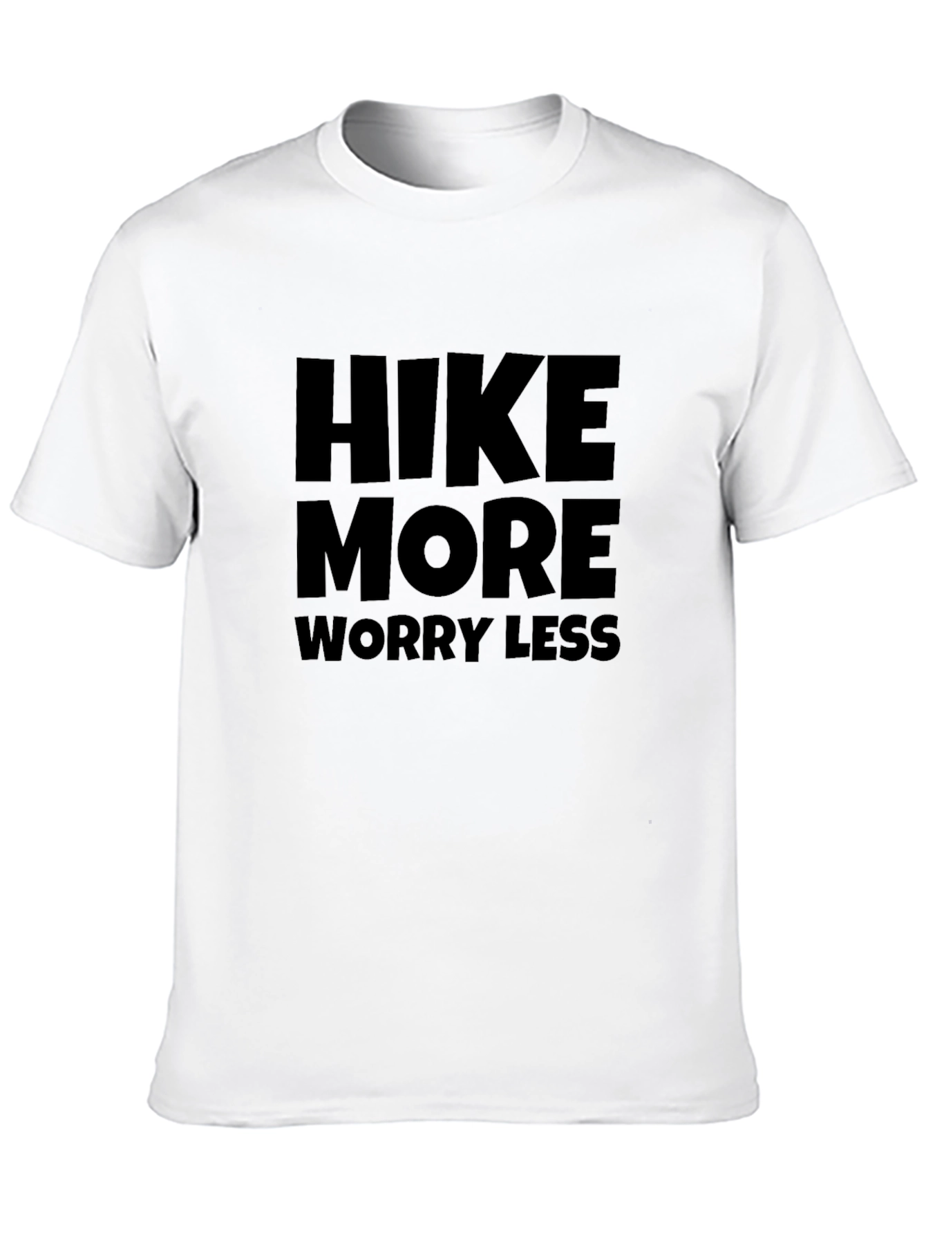 Hike More Worry Less Black T-Shirt