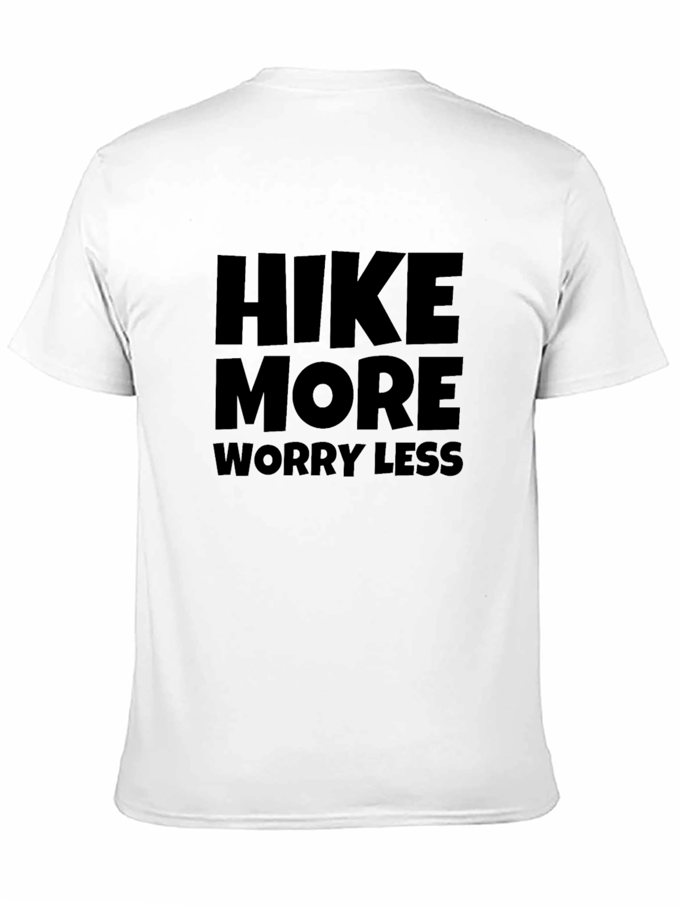 Hike More Worry Less Black T-Shirt