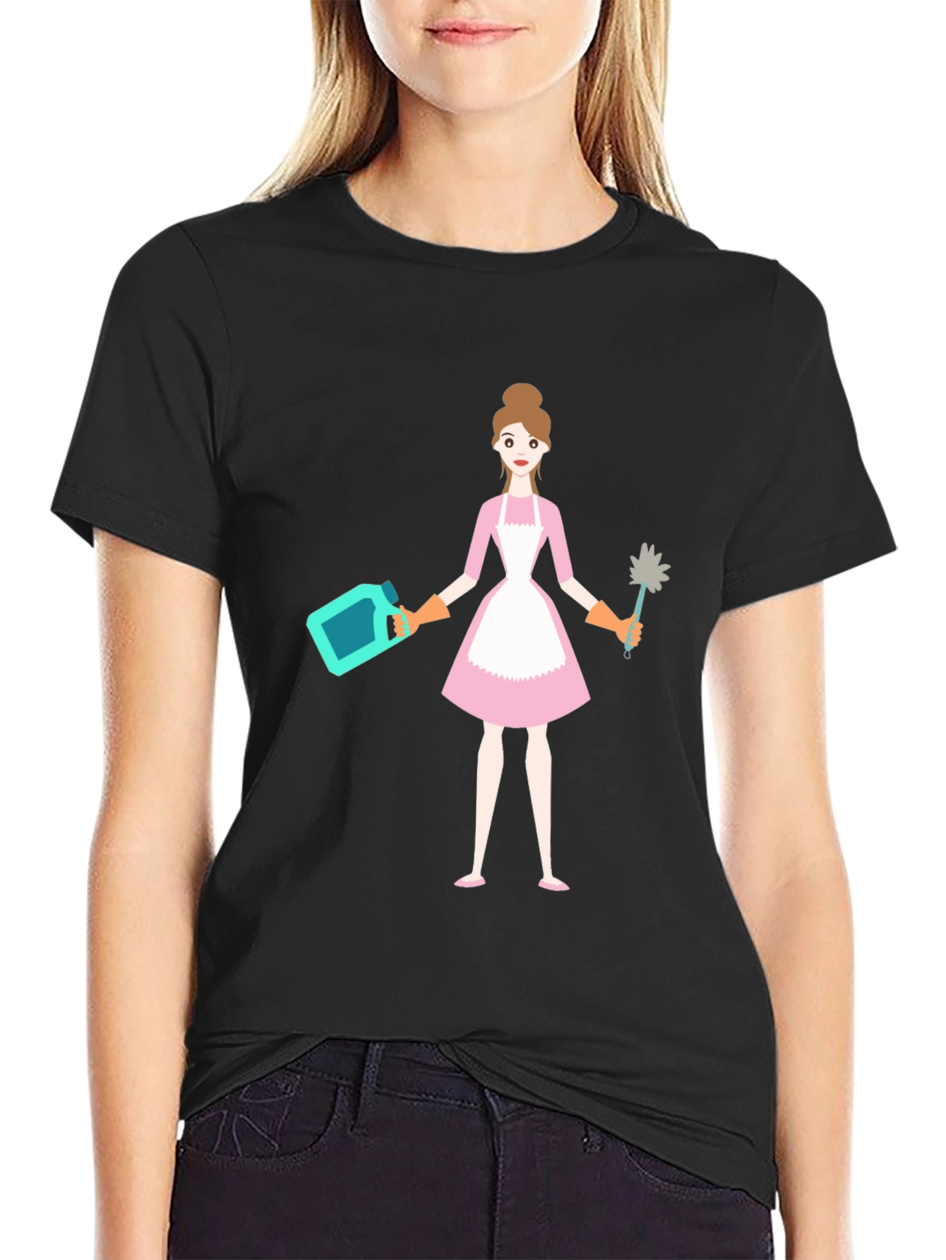 Maid Graphic Tee - Cleaning Crew T-Shirt