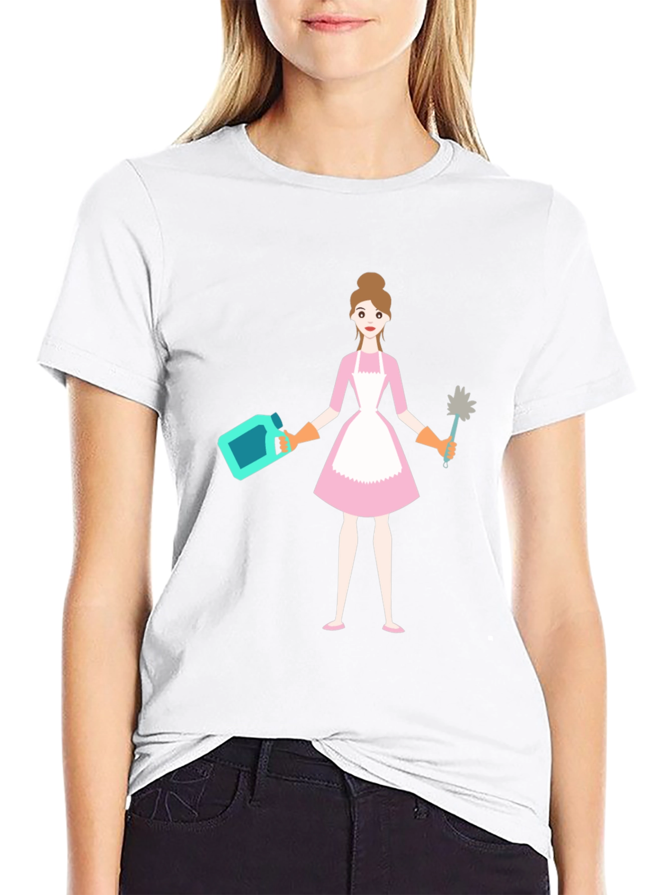 Maid Graphic Tee - Cleaning Crew T-Shirt