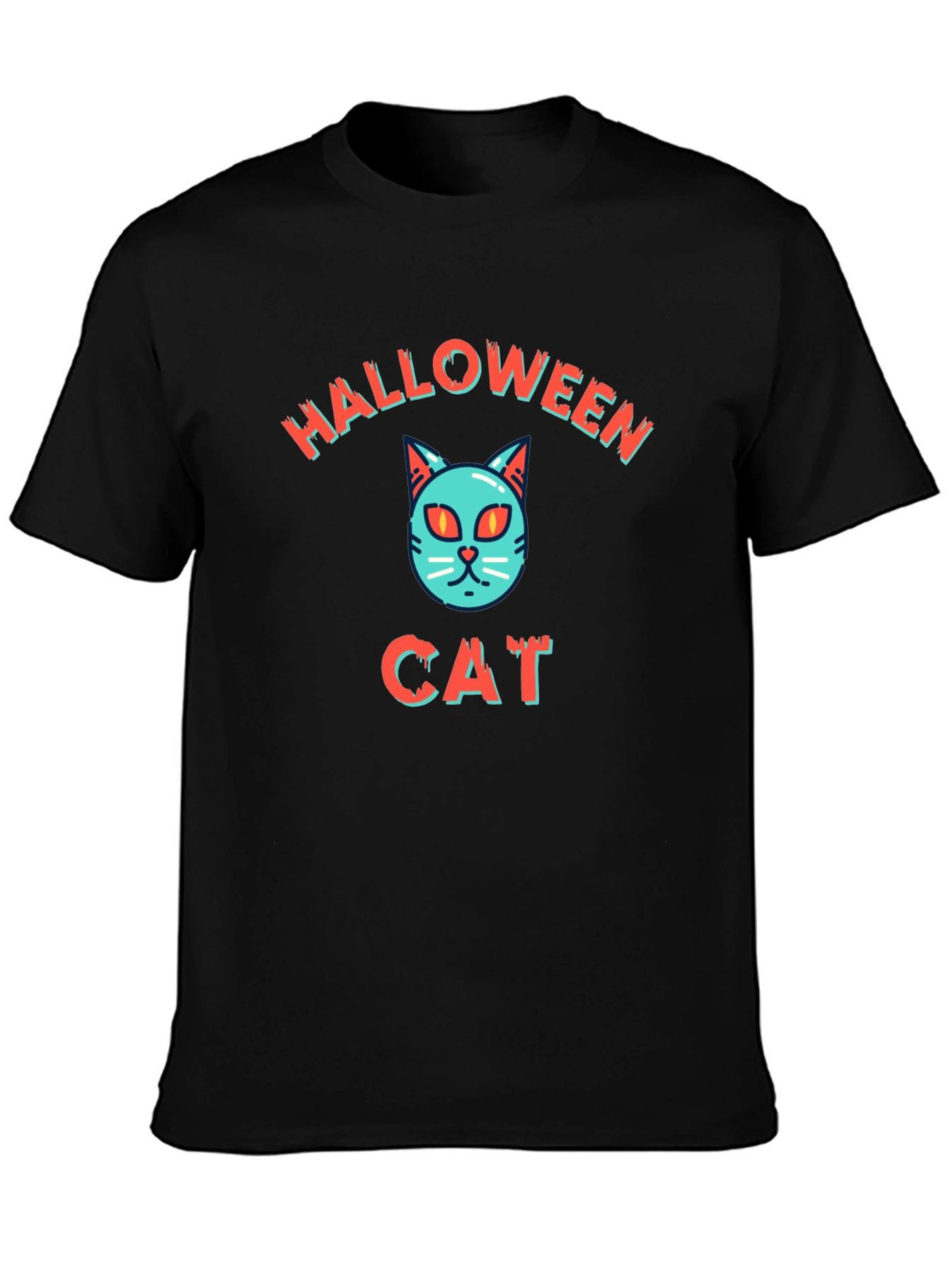 Halloween Cat T-Shirt - Spooky Season Style