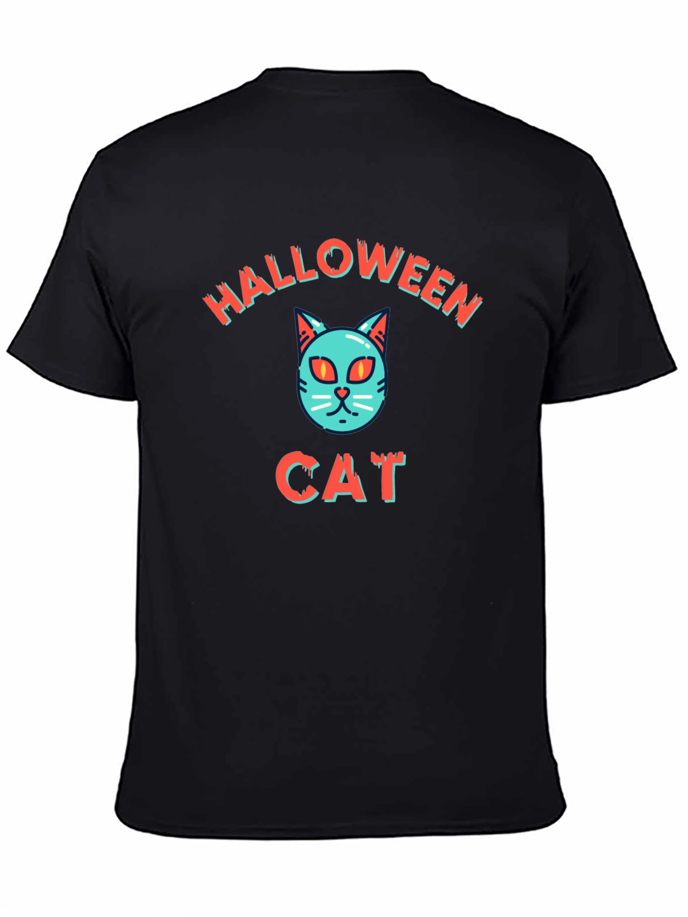 Halloween Cat T-Shirt - Spooky Season Style