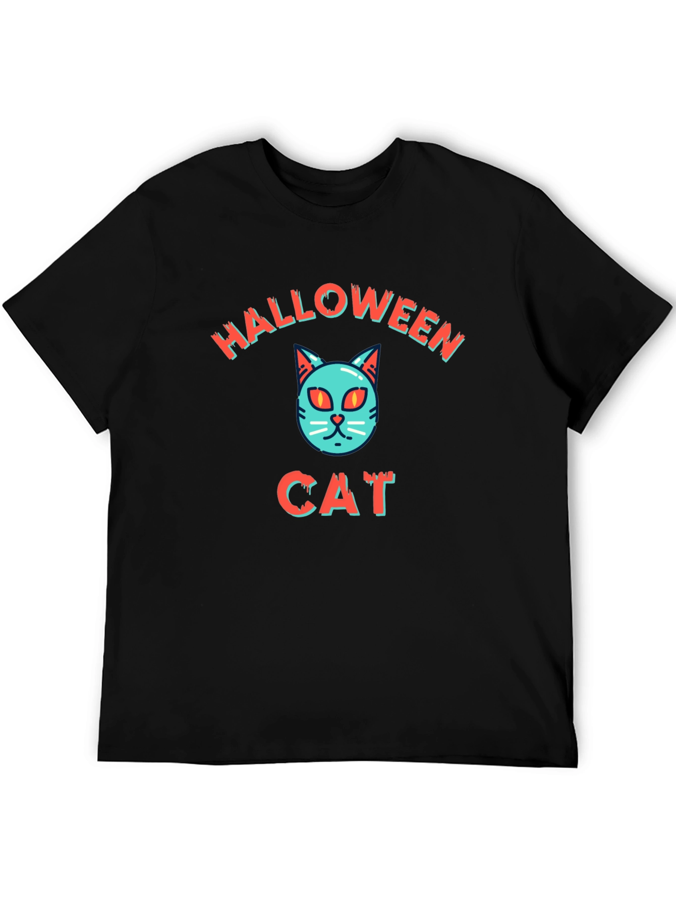 Halloween Cat T-Shirt - Spooky Season Style