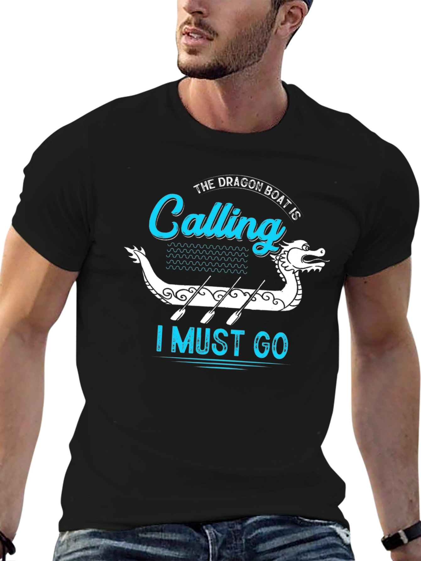 Dragon Boat Calling Mens T-Shirt