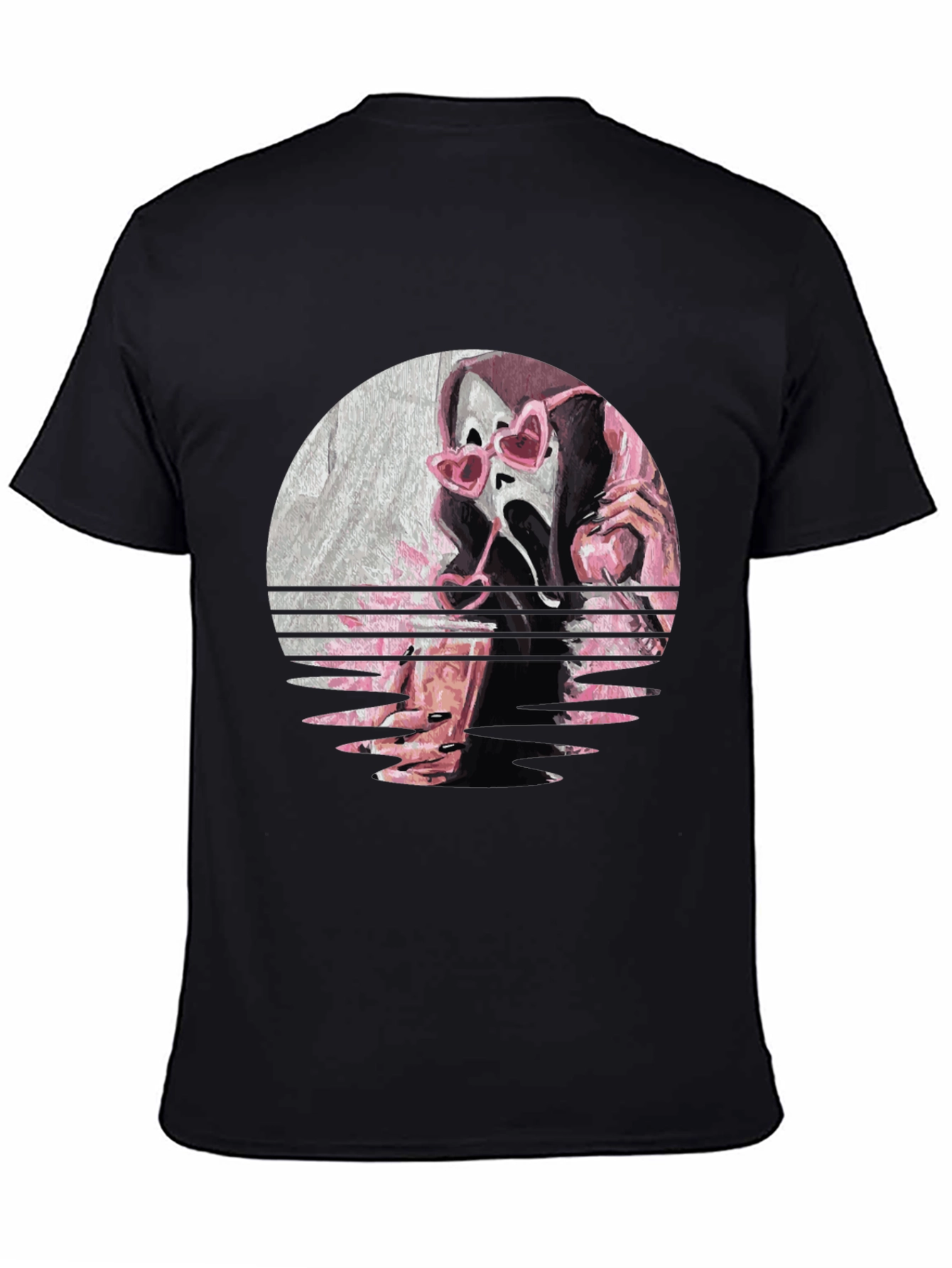 Ghostface Heart Glasses Graphic Tee