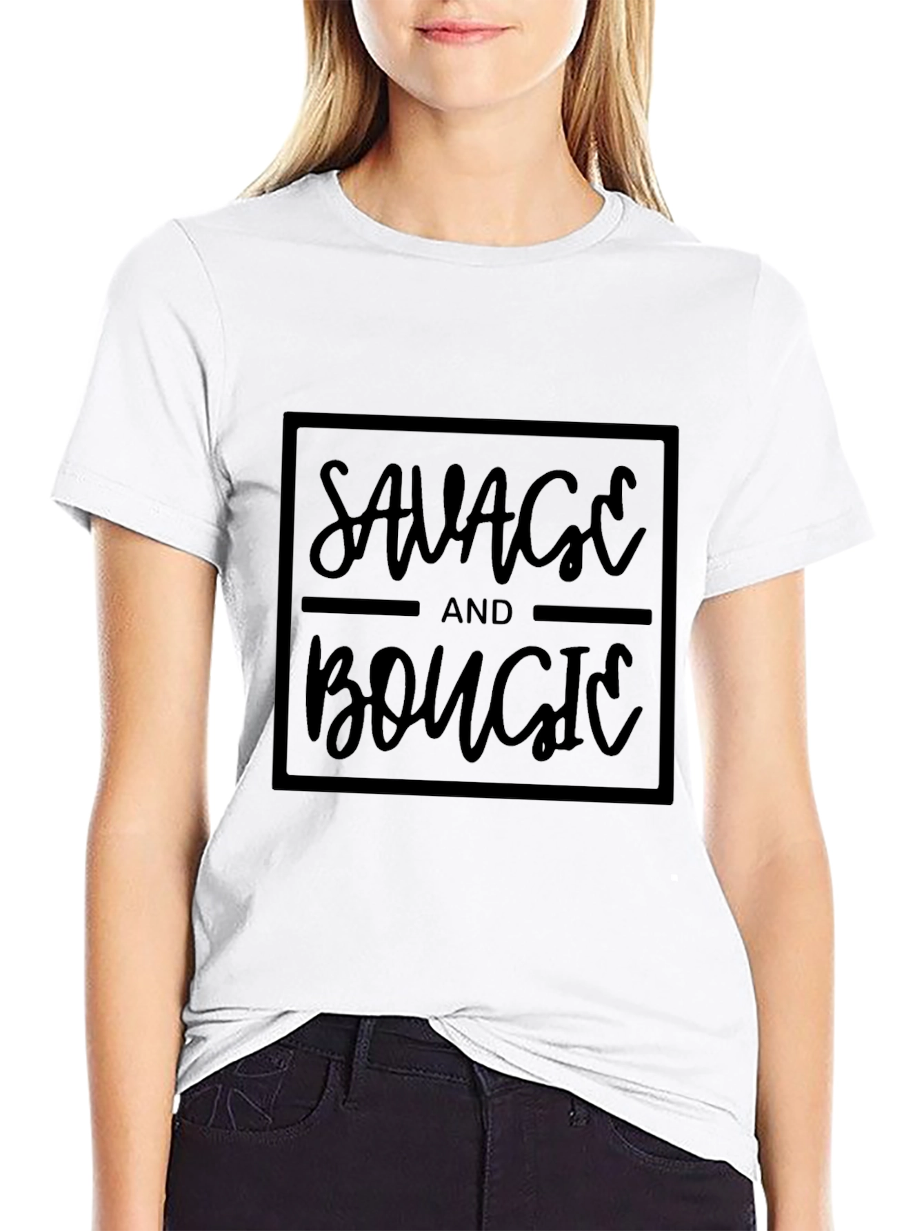 Savage & Bougie Black Graphic Tee