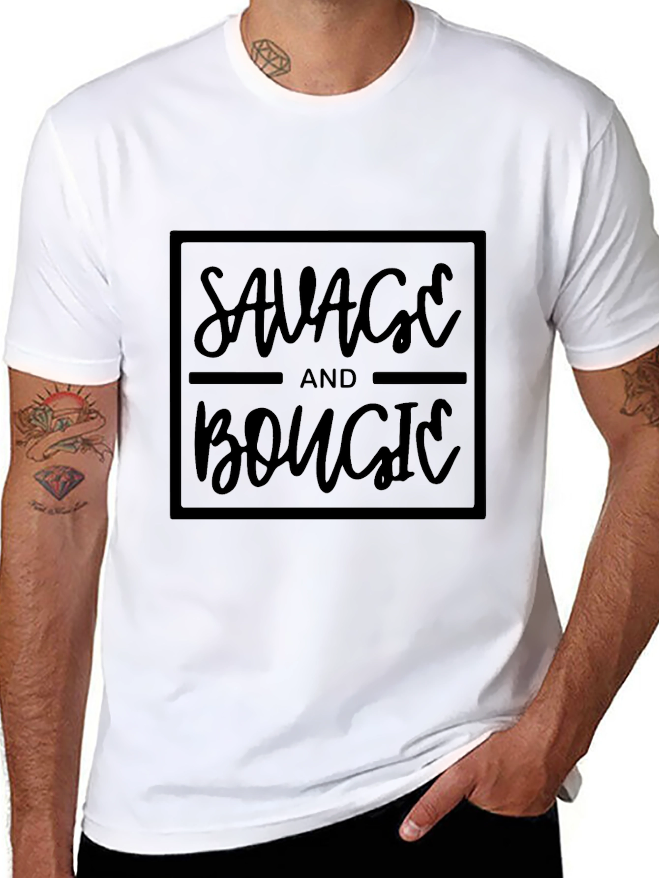 Savage & Bougie Black Graphic Tee
