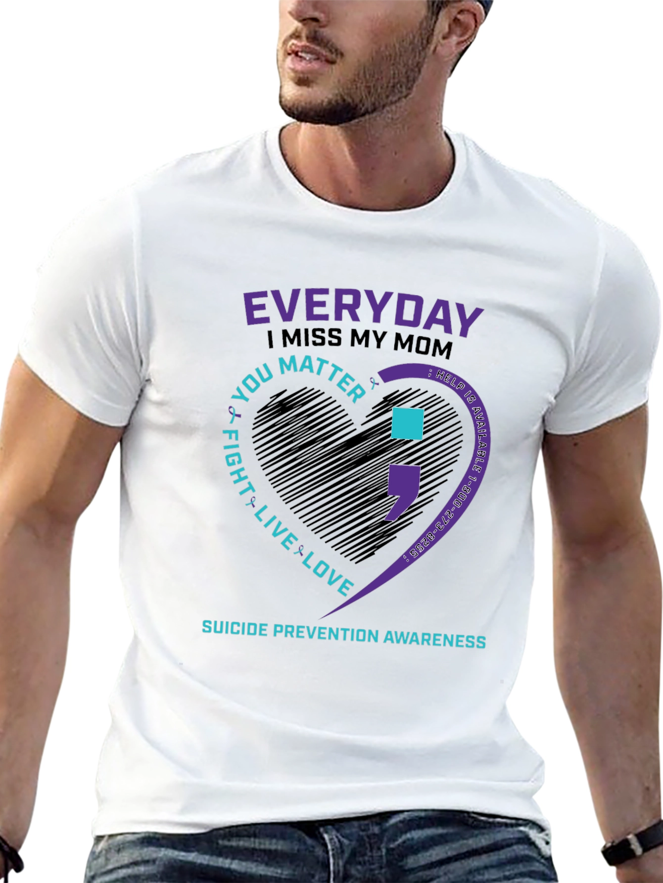Everyday I Miss My Mom Suicide Prevention Awareness T-Shirt