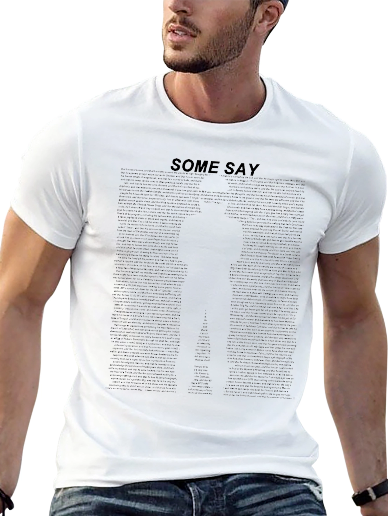 Some Say T-Shirt - Black Graphic Tee