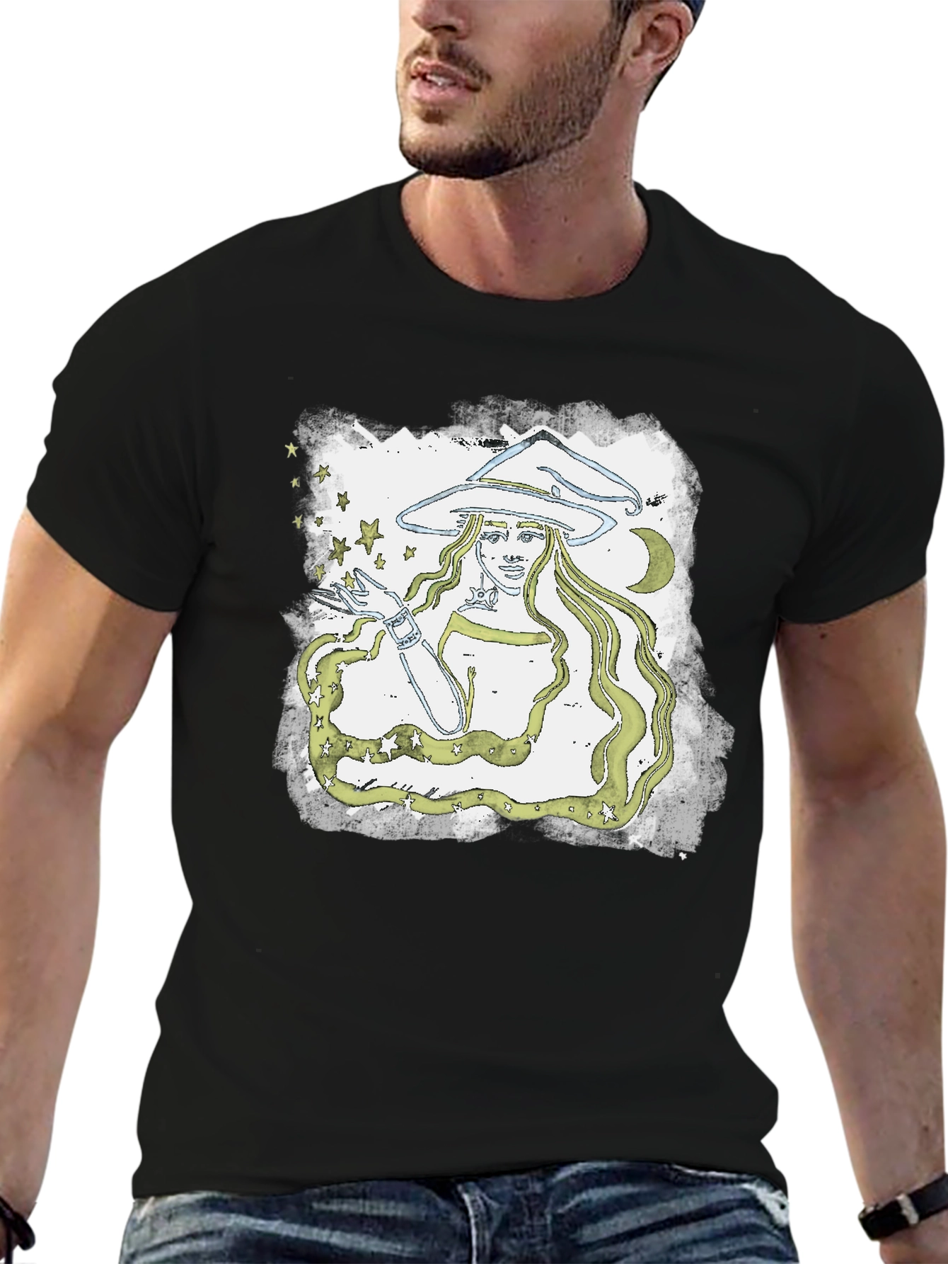 Witch Graphic Tee - Mystical Unisex T-Shirt