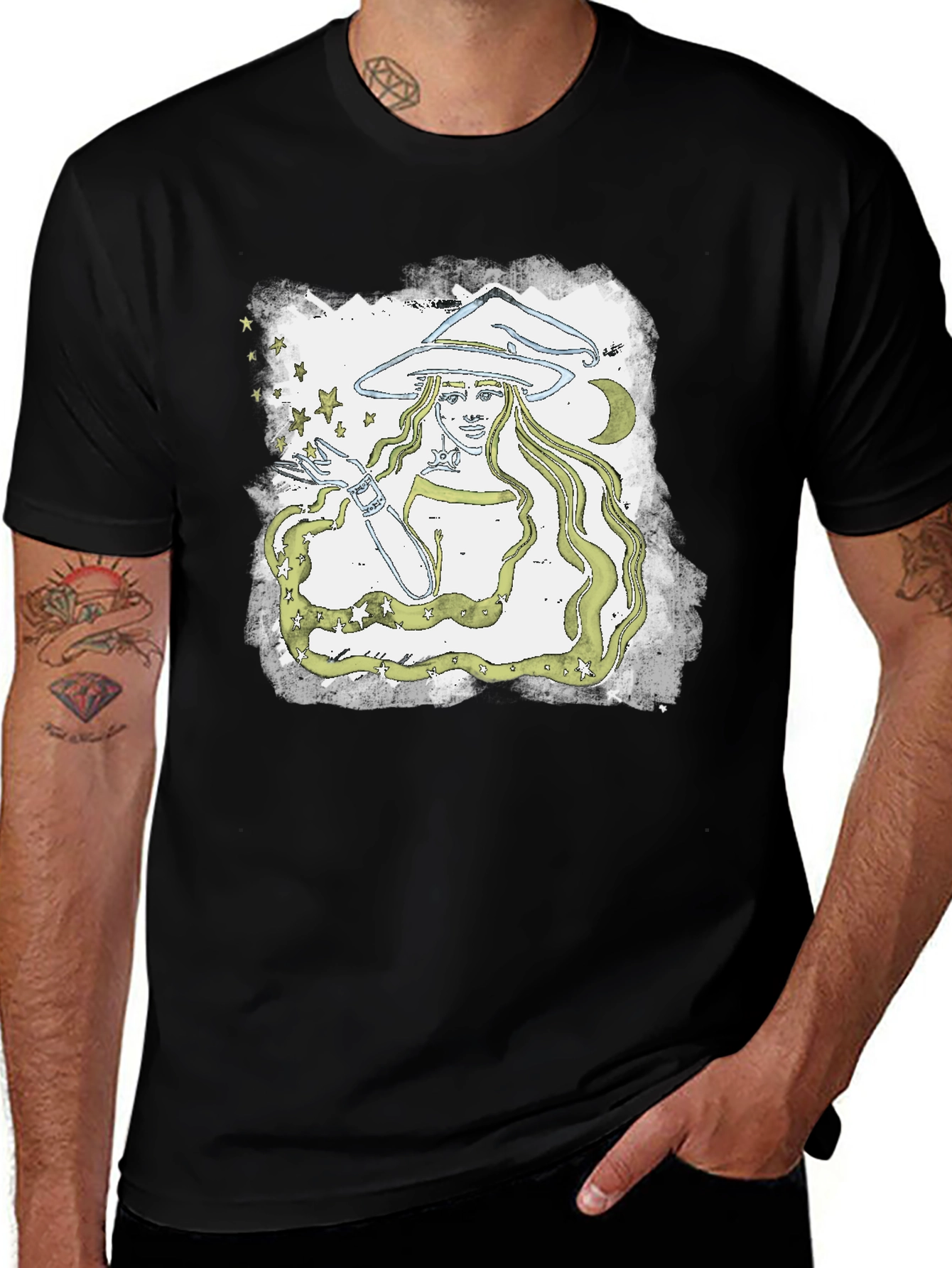 Witch Graphic Tee - Mystical Unisex T-Shirt