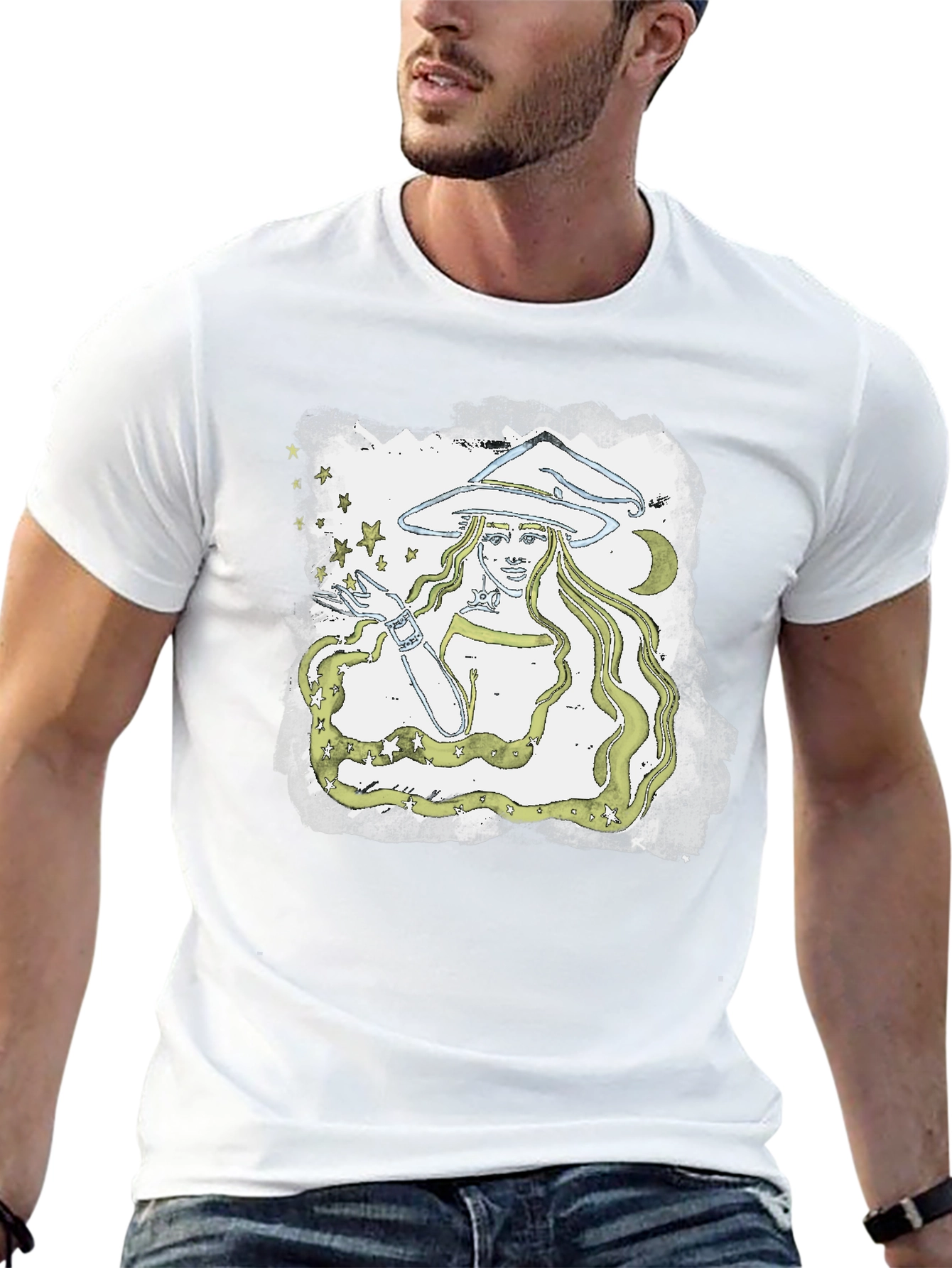 Witch Graphic Tee - Mystical Unisex T-Shirt