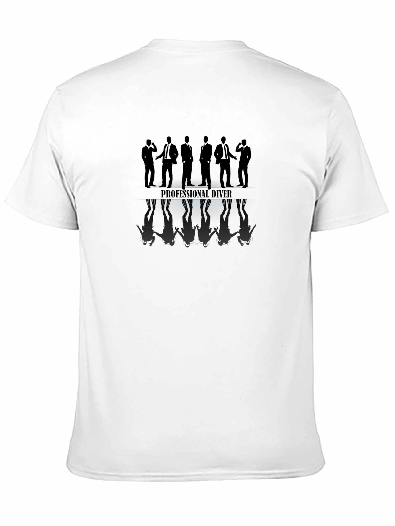 Professional Diver Silhouette Black T-Shirt