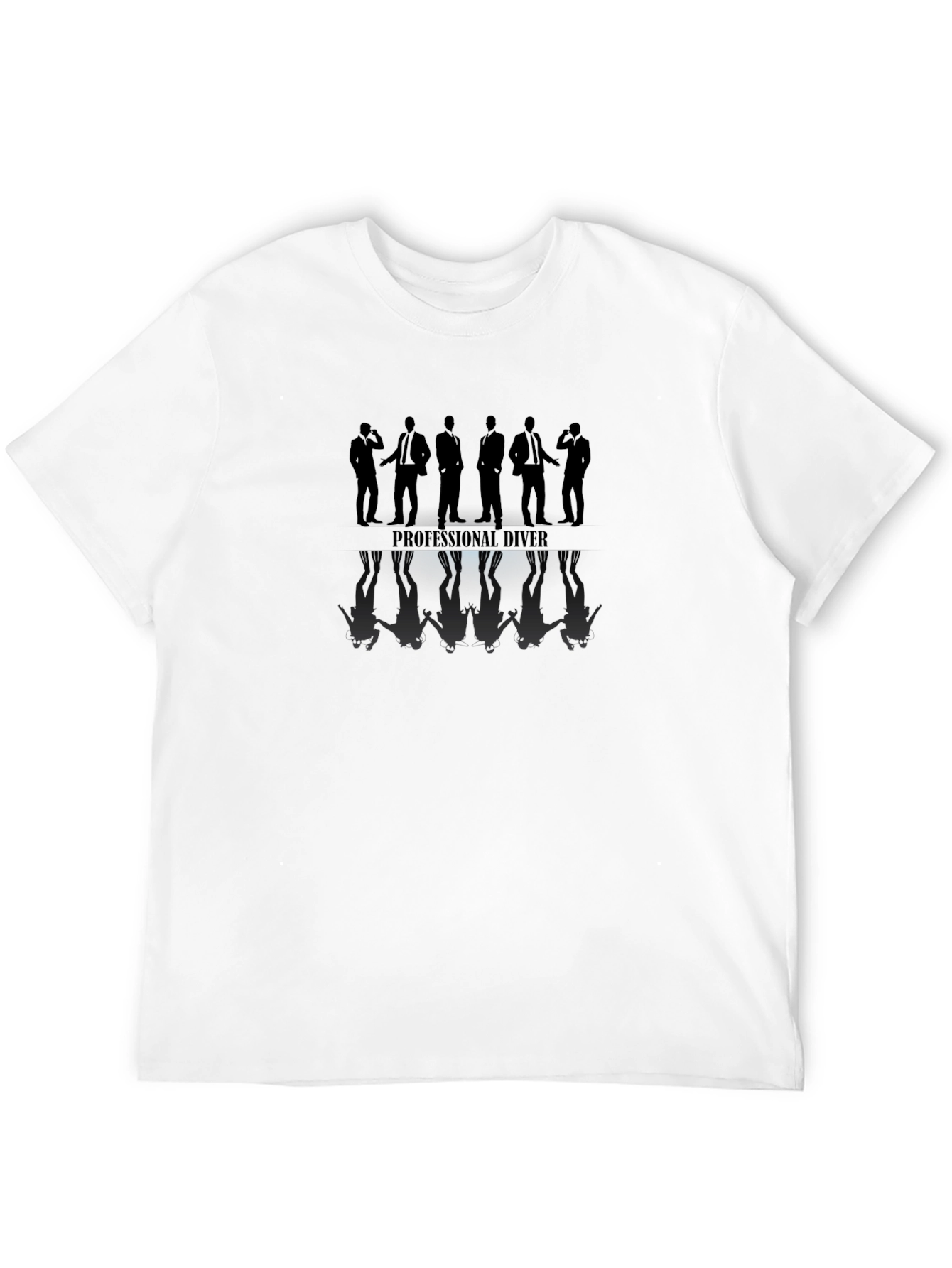 Professional Diver Silhouette Black T-Shirt