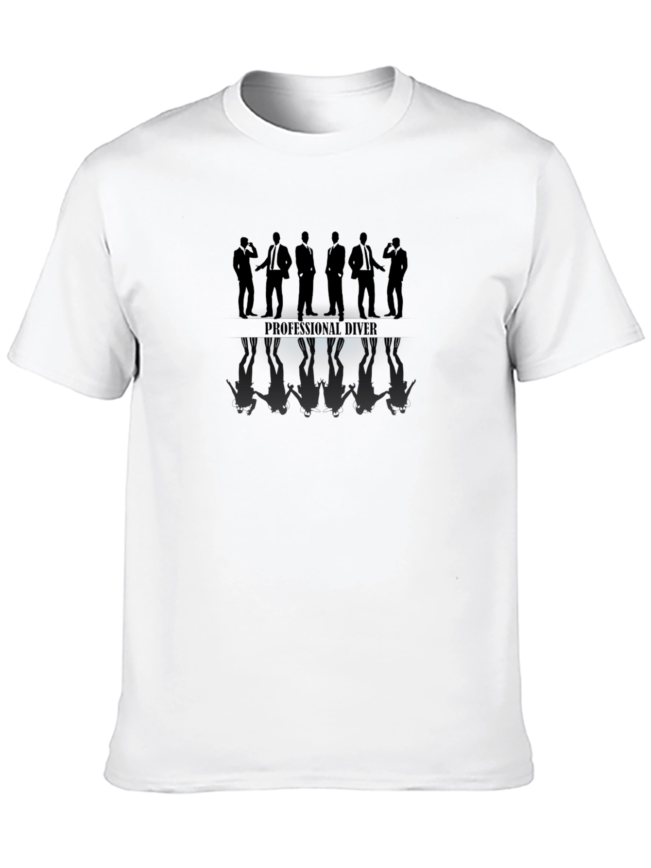 Professional Diver Silhouette Black T-Shirt