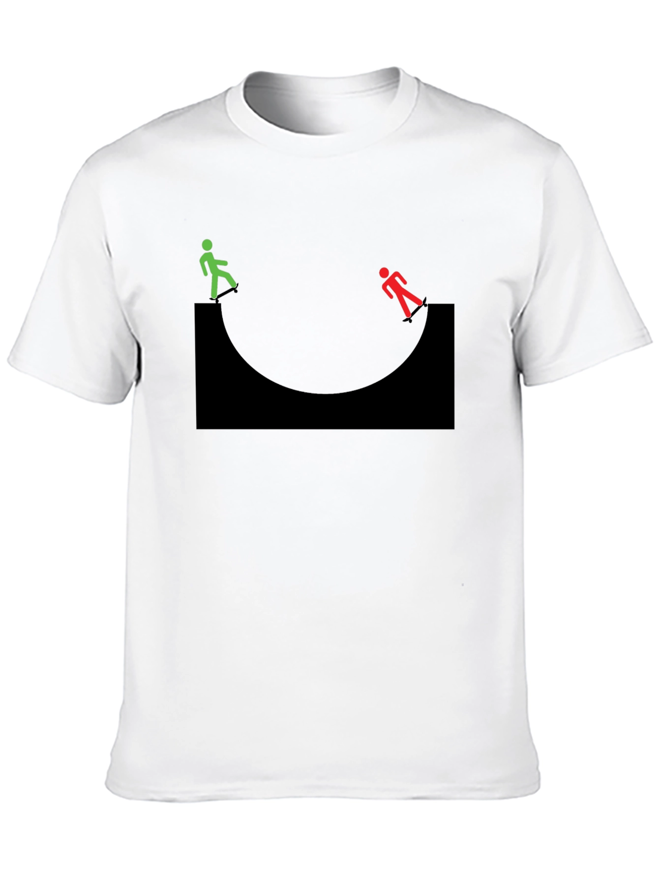 Black T-Shirt with Going Down Graphic