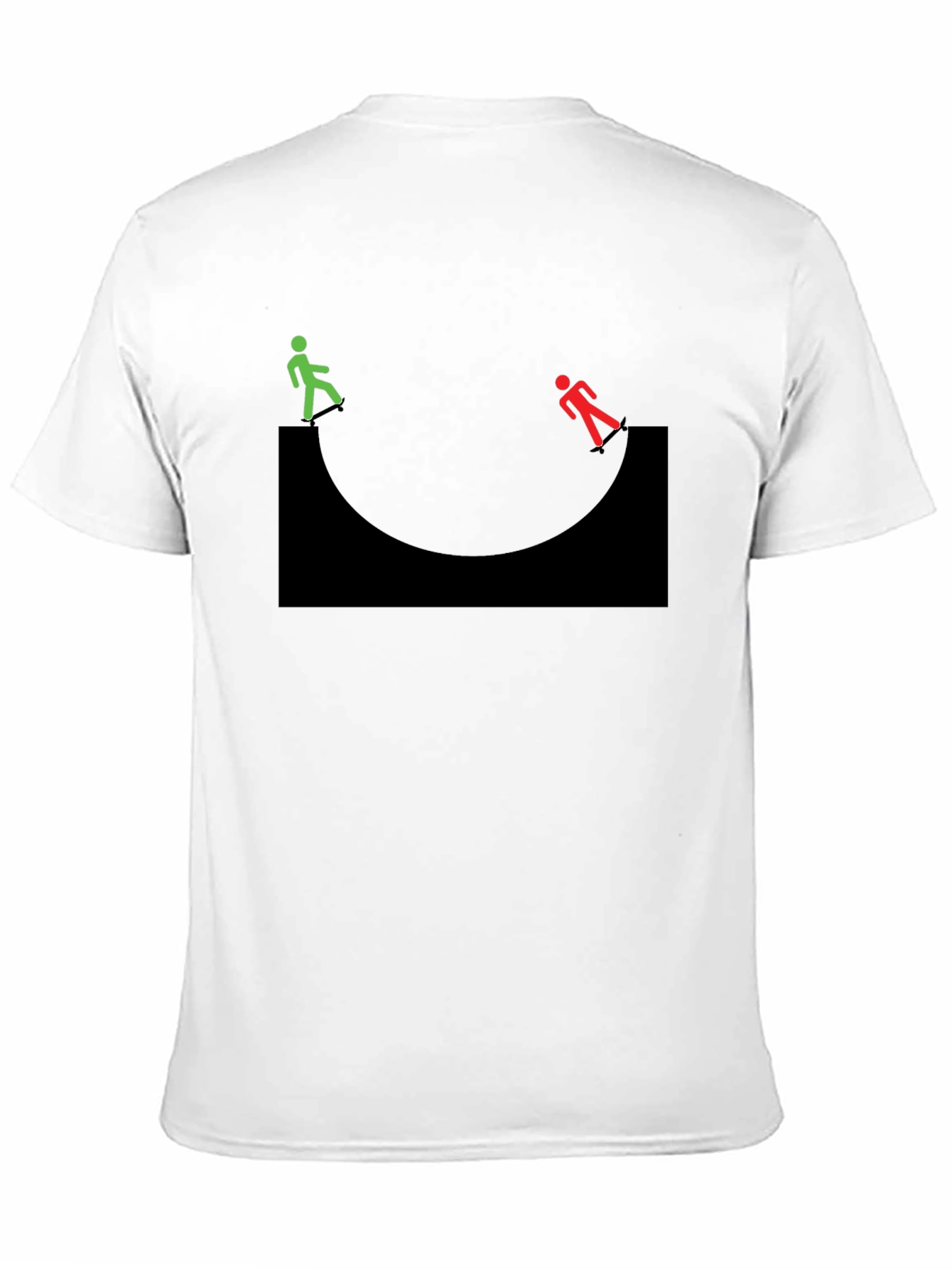 Black T-Shirt with Going Down Graphic