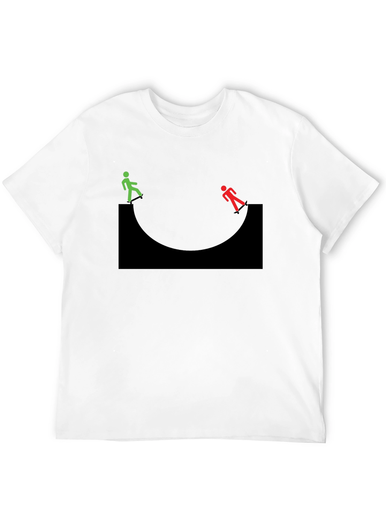 Black T-Shirt with Going Down Graphic
