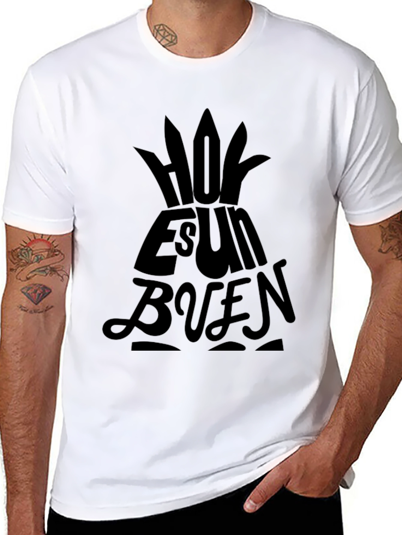 Stylish Black Hoy Es Un Buen T-Shirt