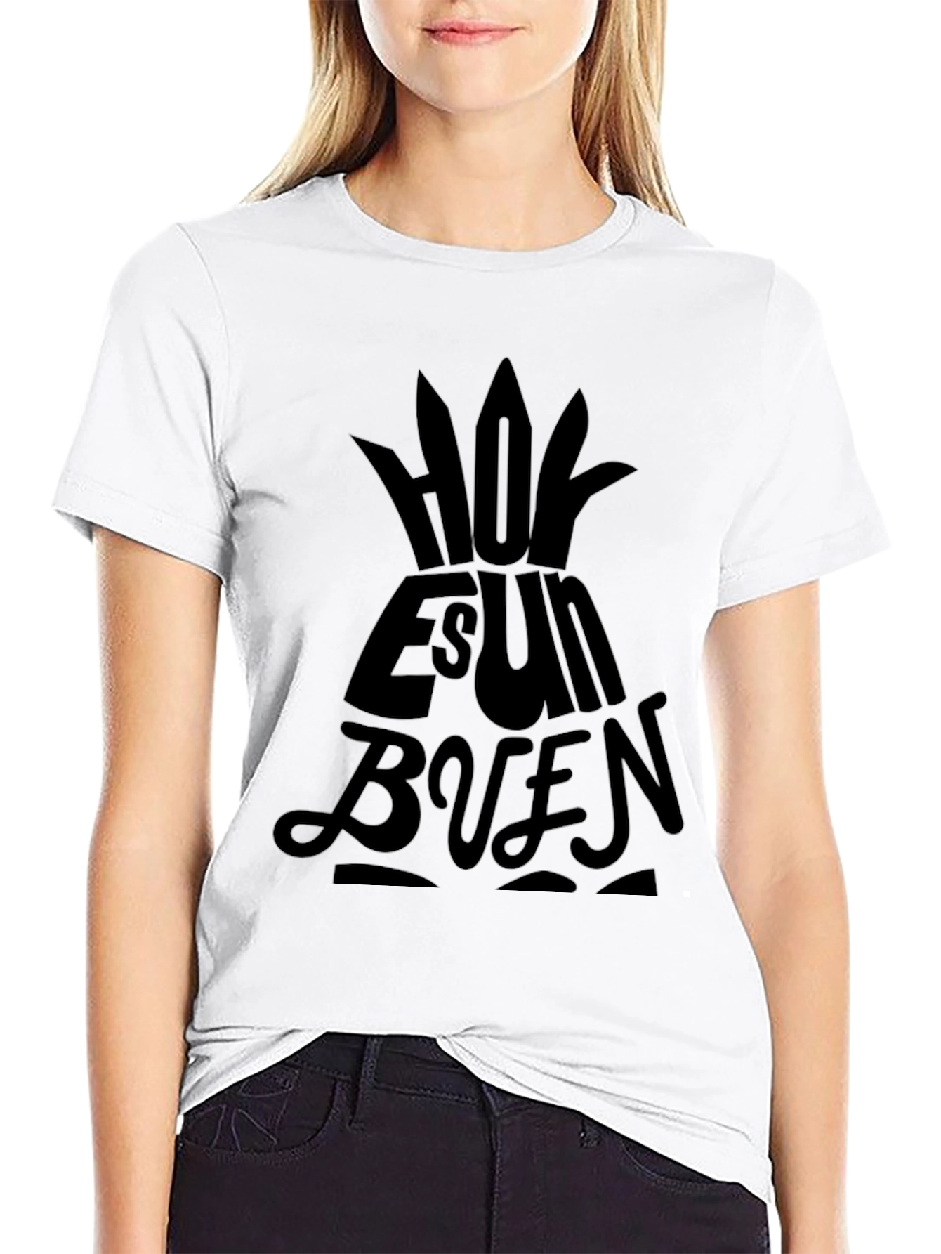 Stylish Black Hoy Es Un Buen T-Shirt