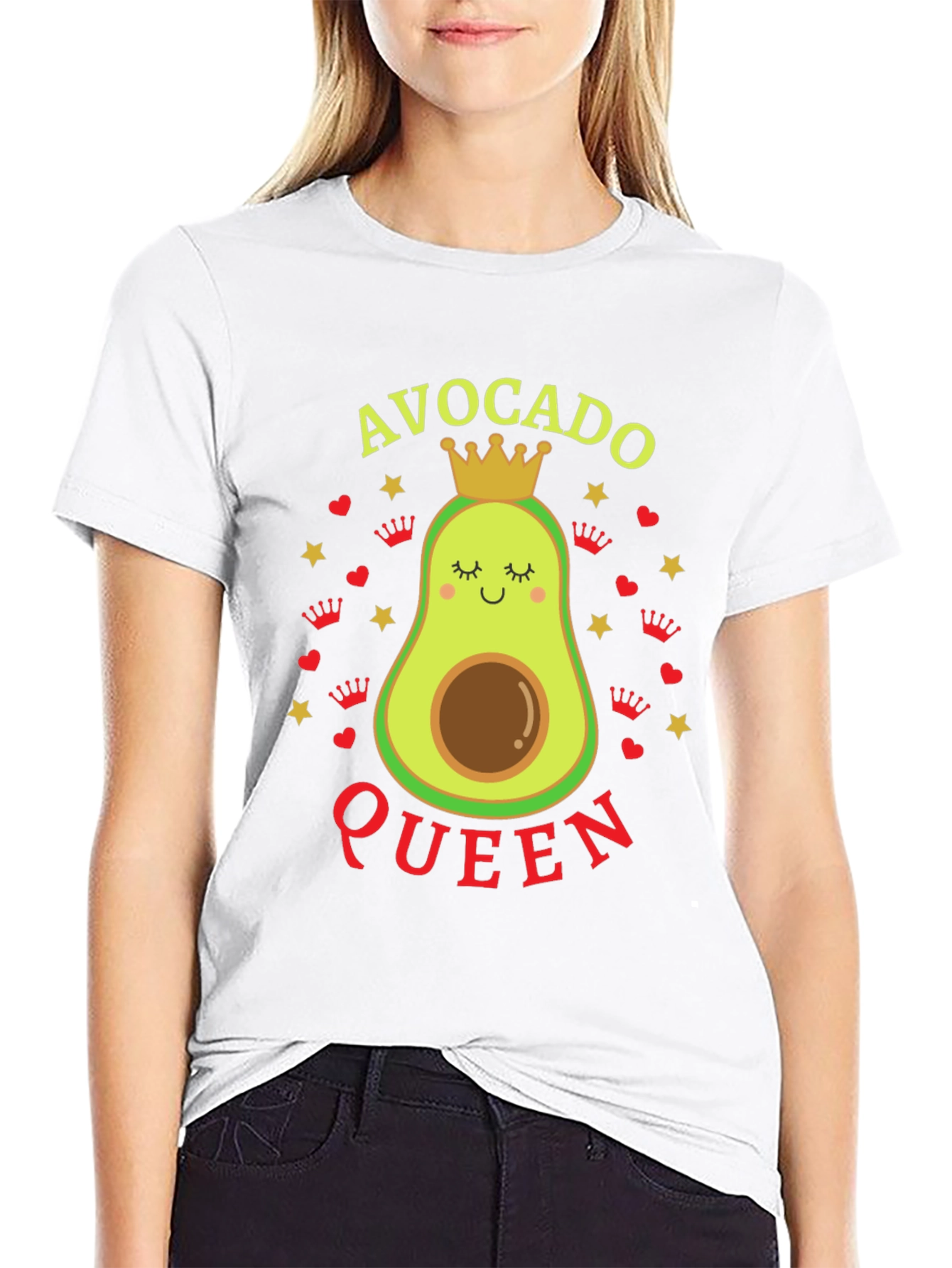 Avocado Queen T-Shirt - Fun Graphic Tee