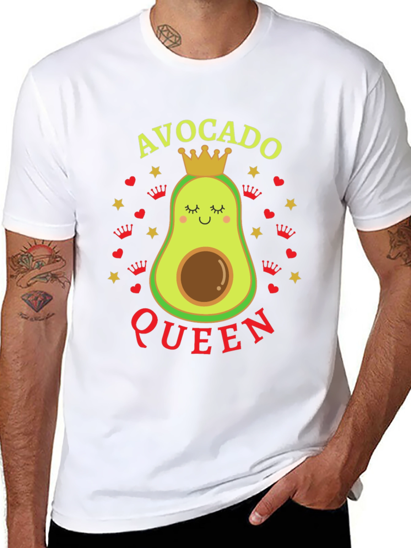 Avocado Queen T-Shirt - Fun Graphic Tee