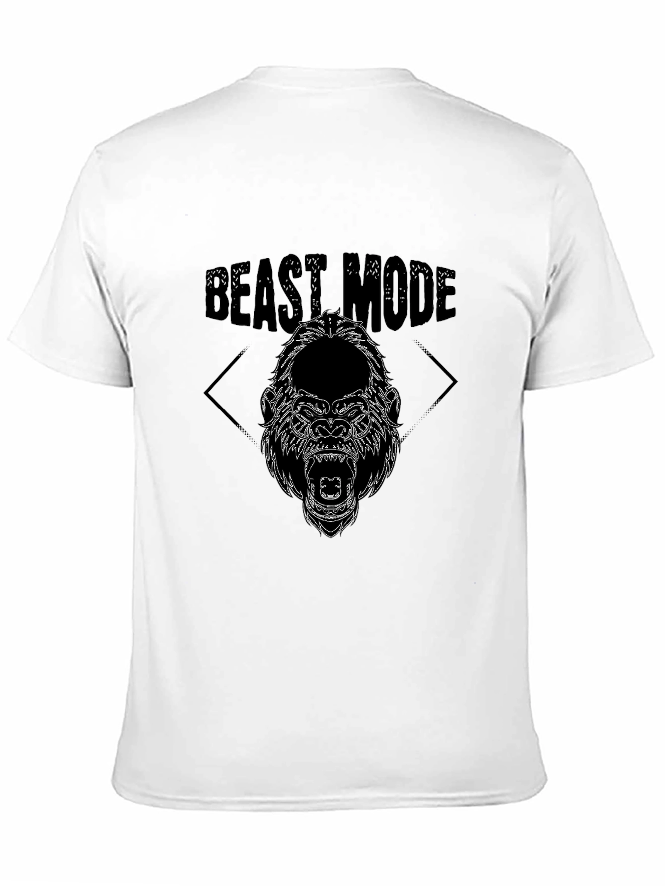 Beast Mode Gorilla Graphic T-Shirt - Black