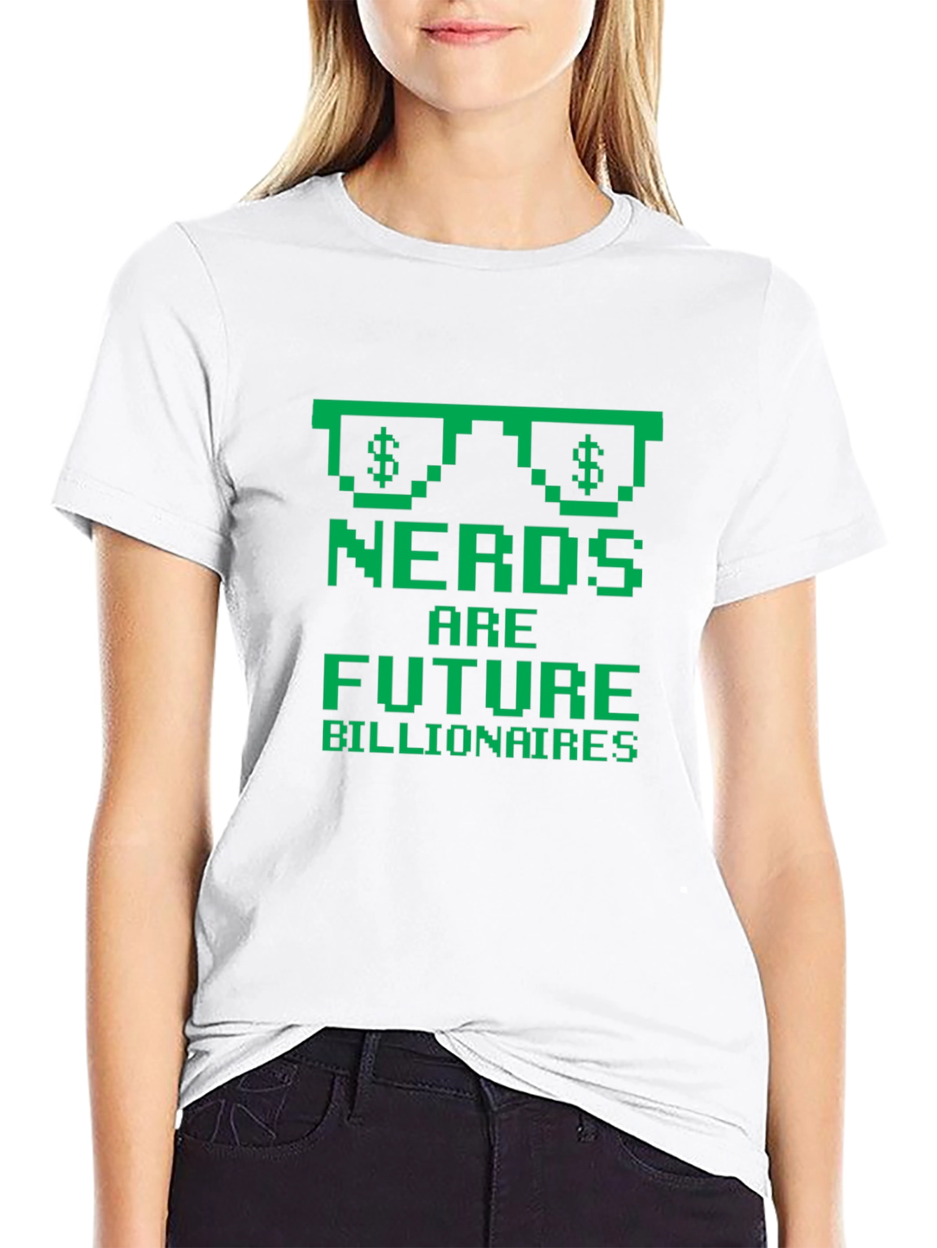 Nerds are Future Billionaires Black T-Shirt