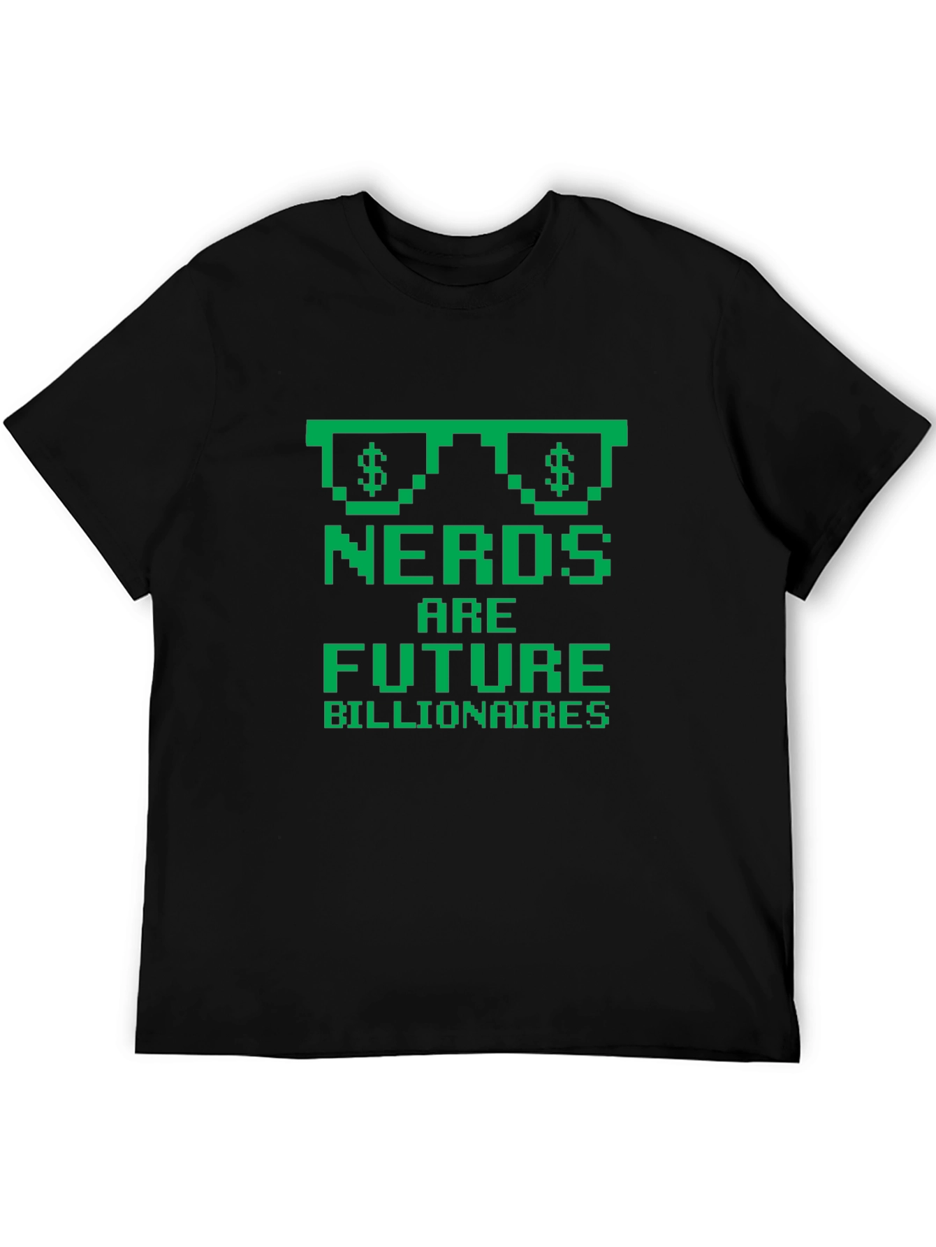 Nerds are Future Billionaires Black T-Shirt