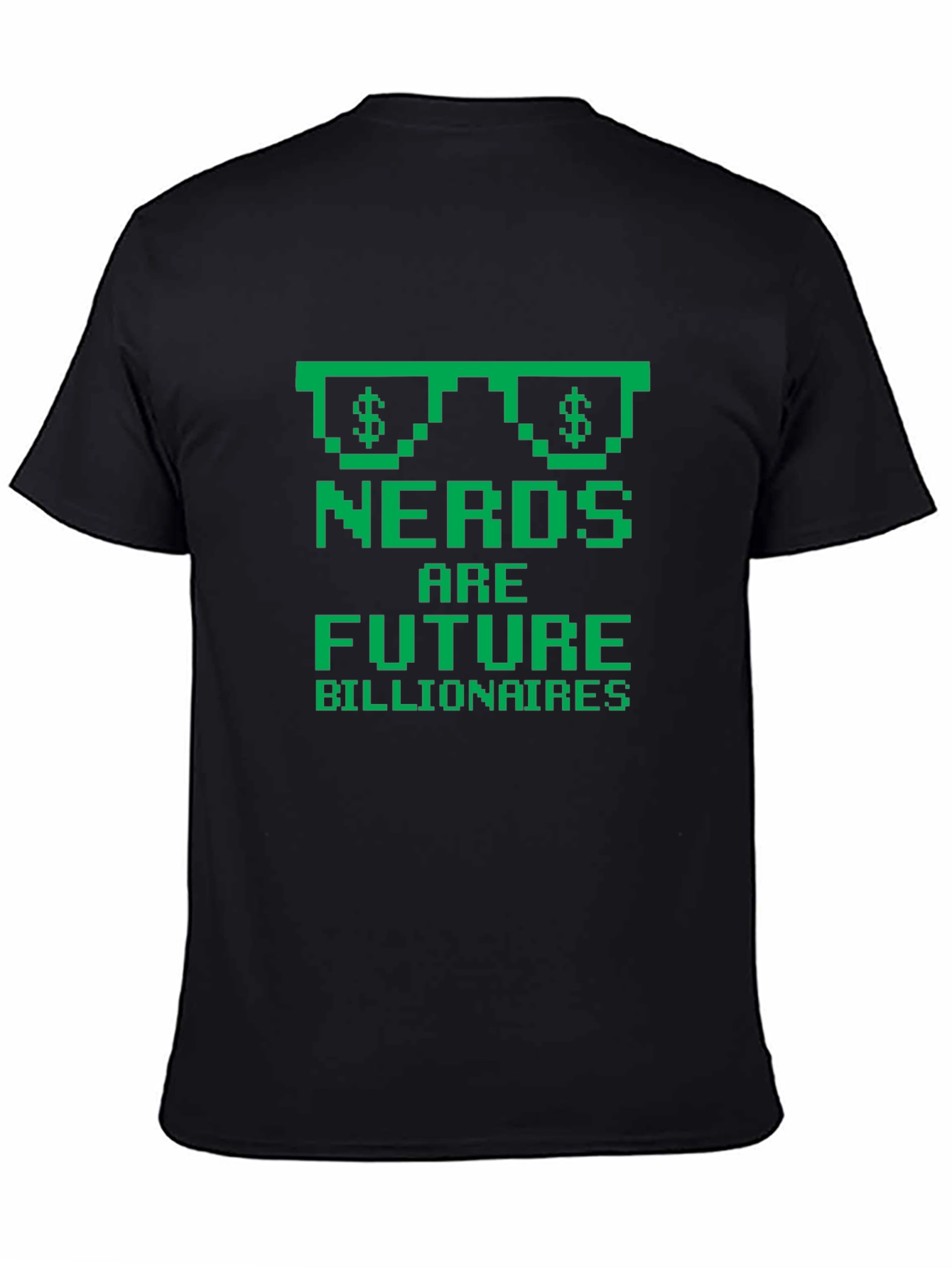 Nerds are Future Billionaires Black T-Shirt