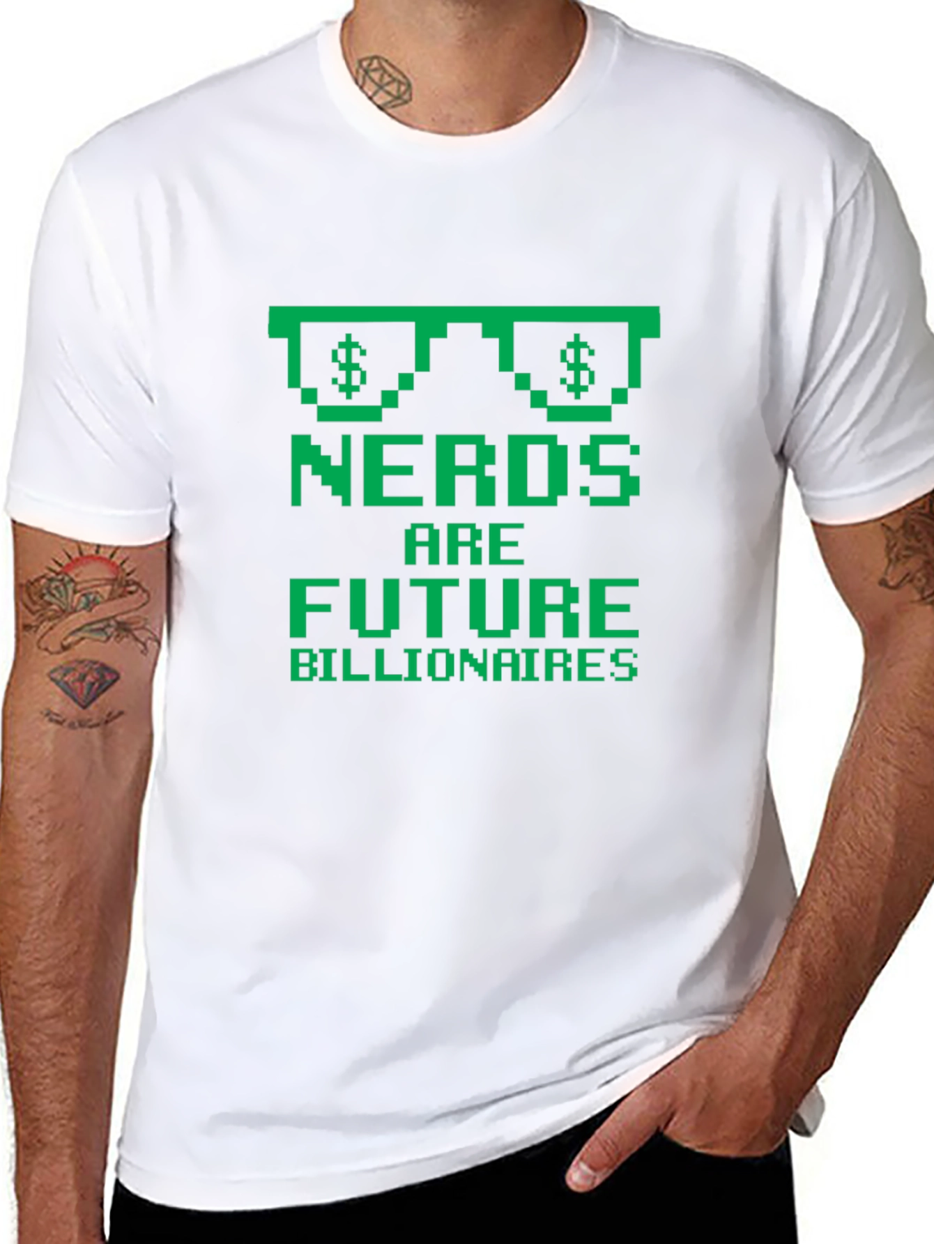 Nerds are Future Billionaires Black T-Shirt