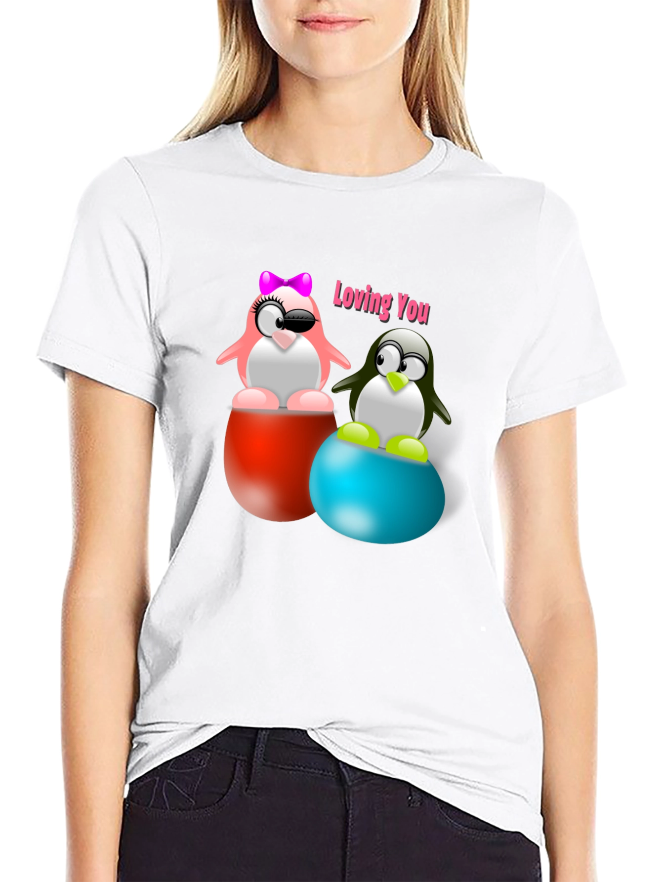 Loving Penguins Graphic T-Shirt - Stylish & Unique