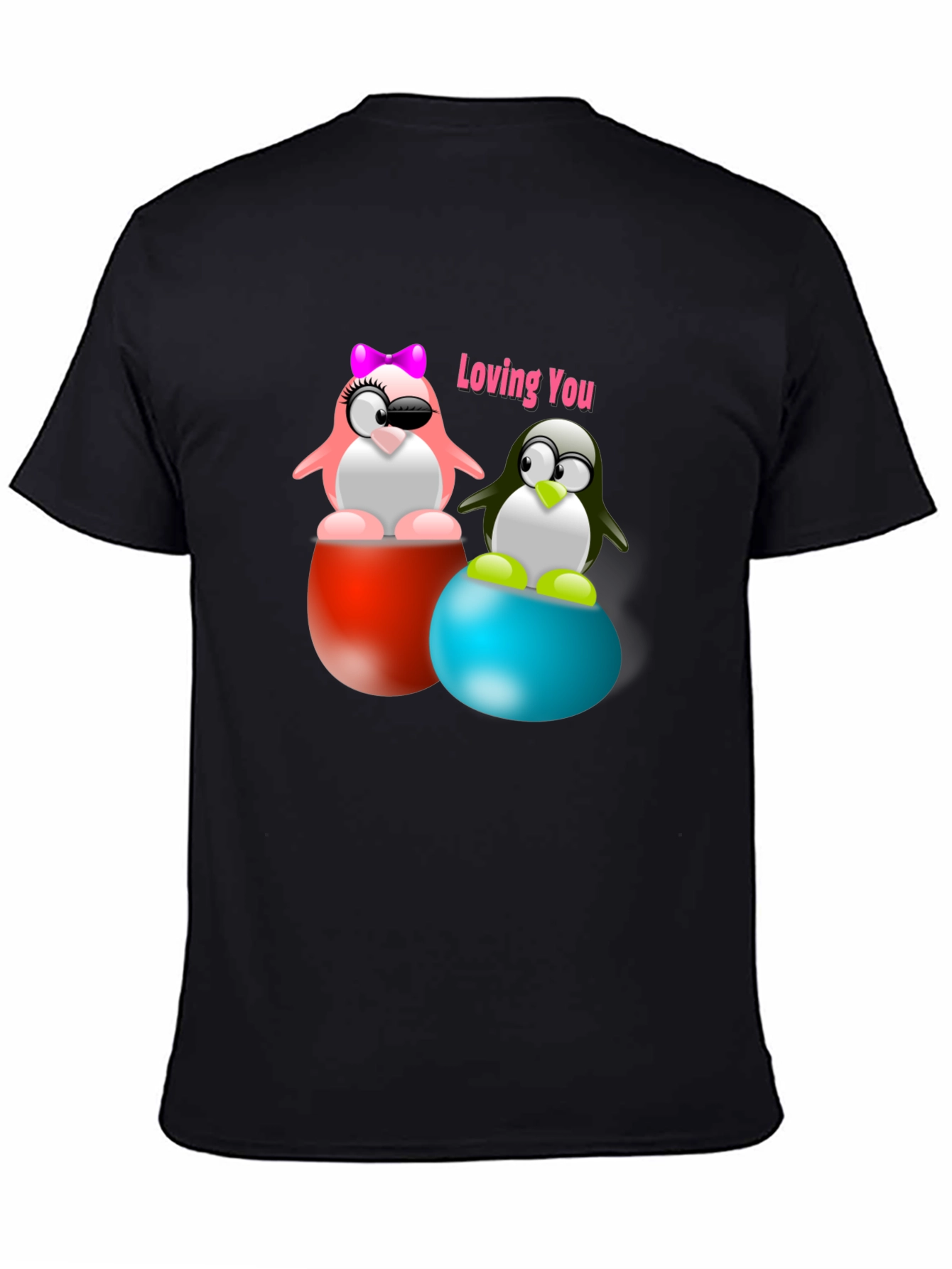 Loving Penguins Graphic T-Shirt - Stylish & Unique