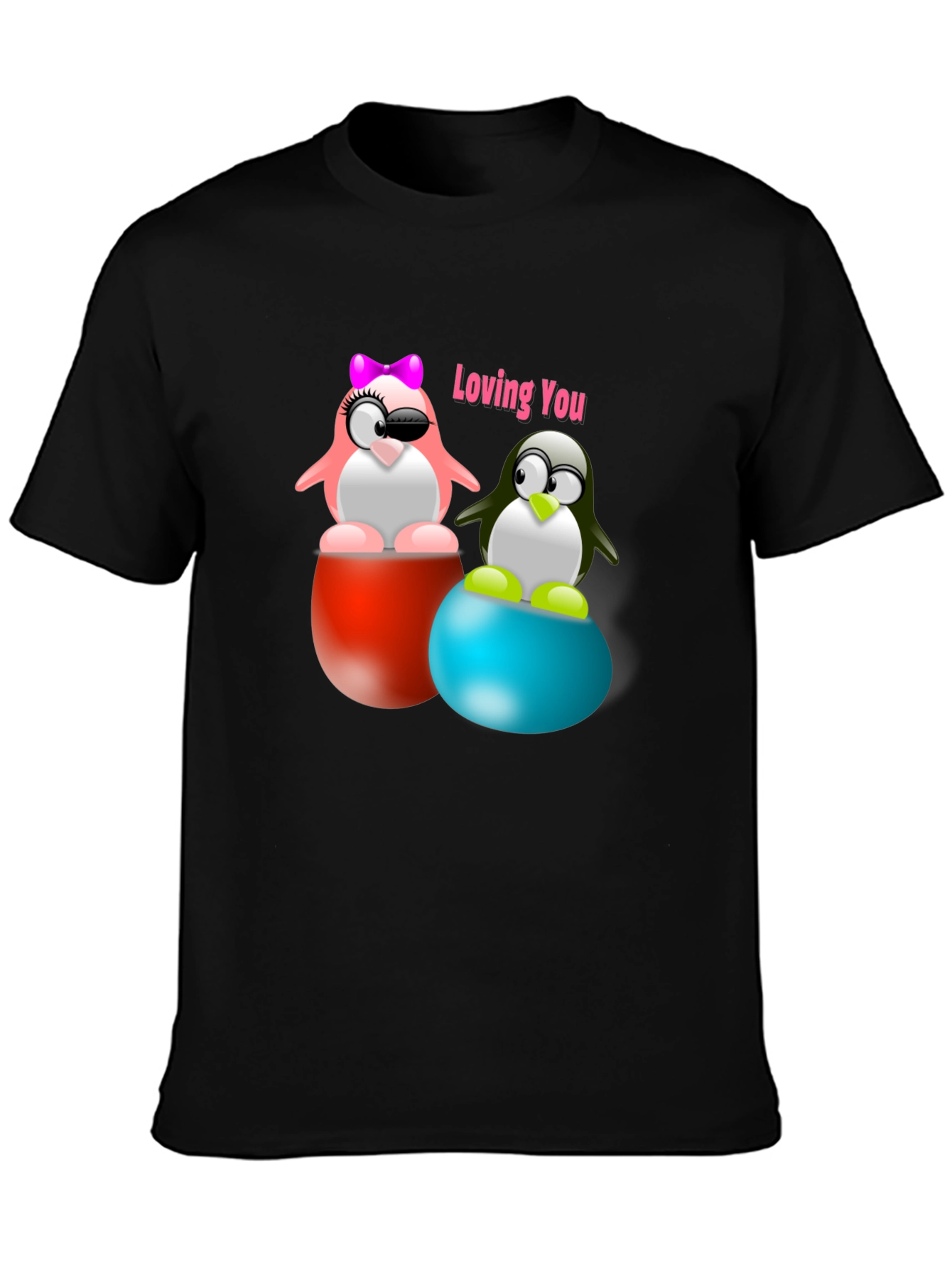 Loving Penguins Graphic T-Shirt - Stylish & Unique