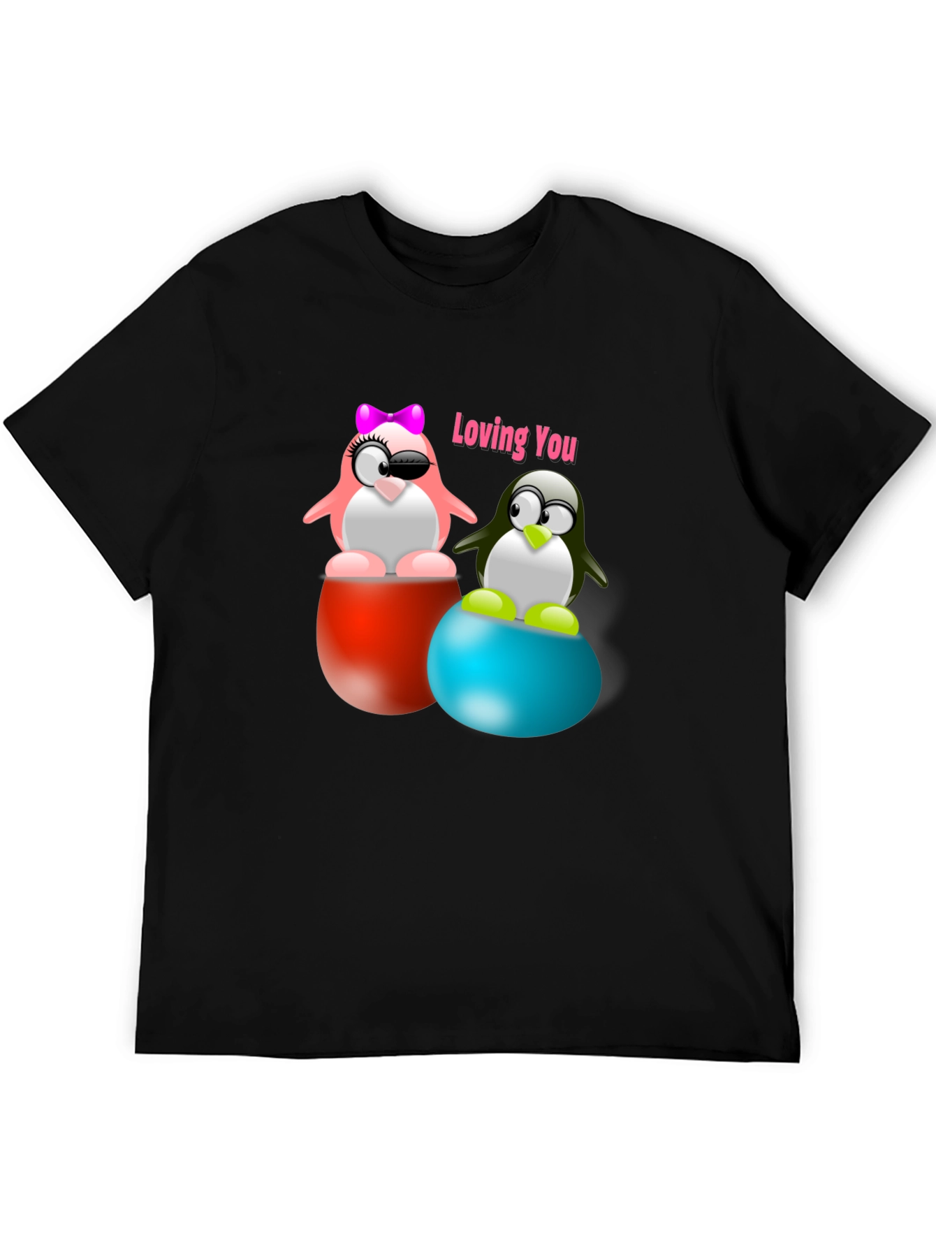 Loving Penguins Graphic T-Shirt - Stylish & Unique
