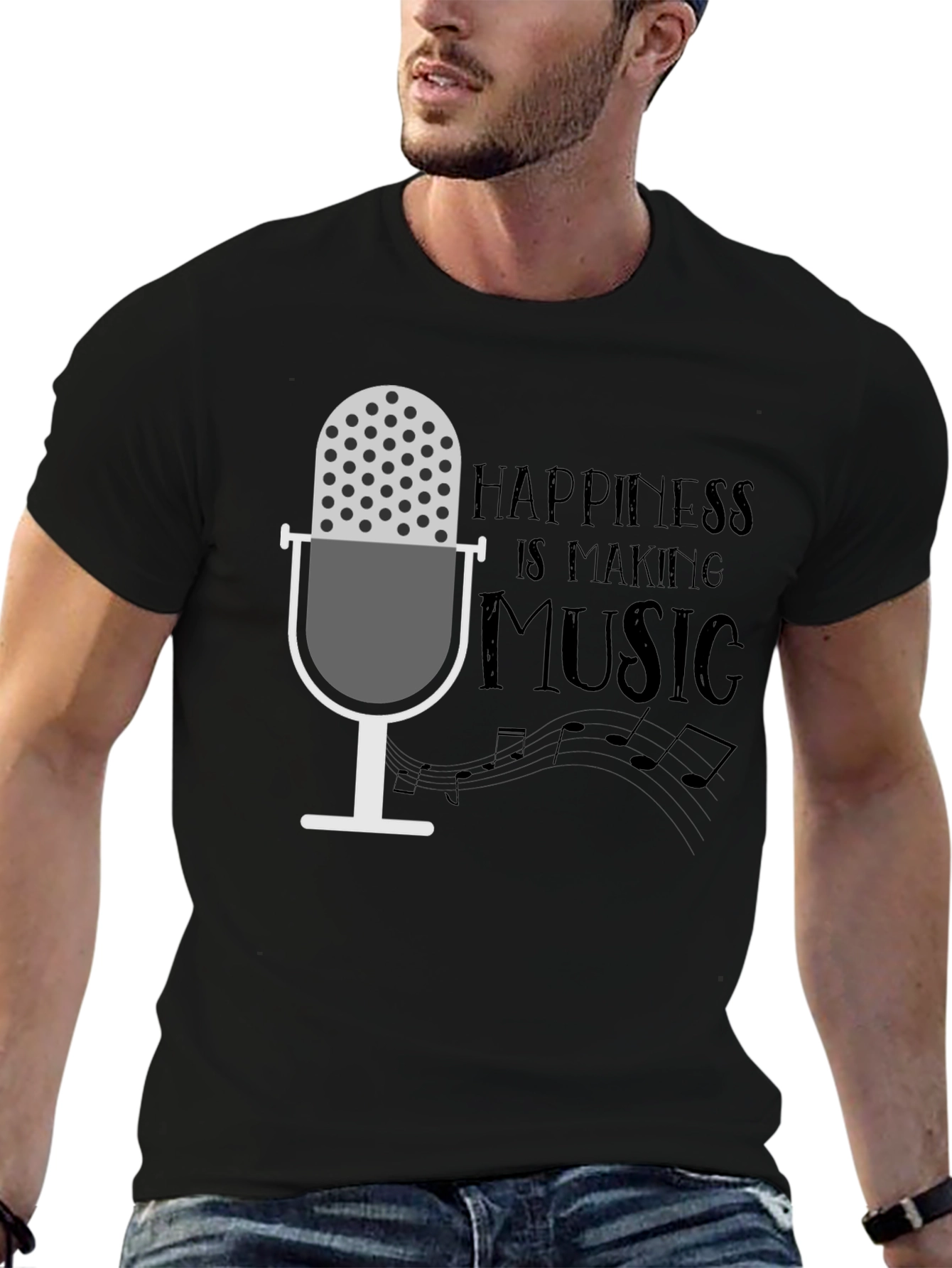 Happiness is Making Music Graphic Tee