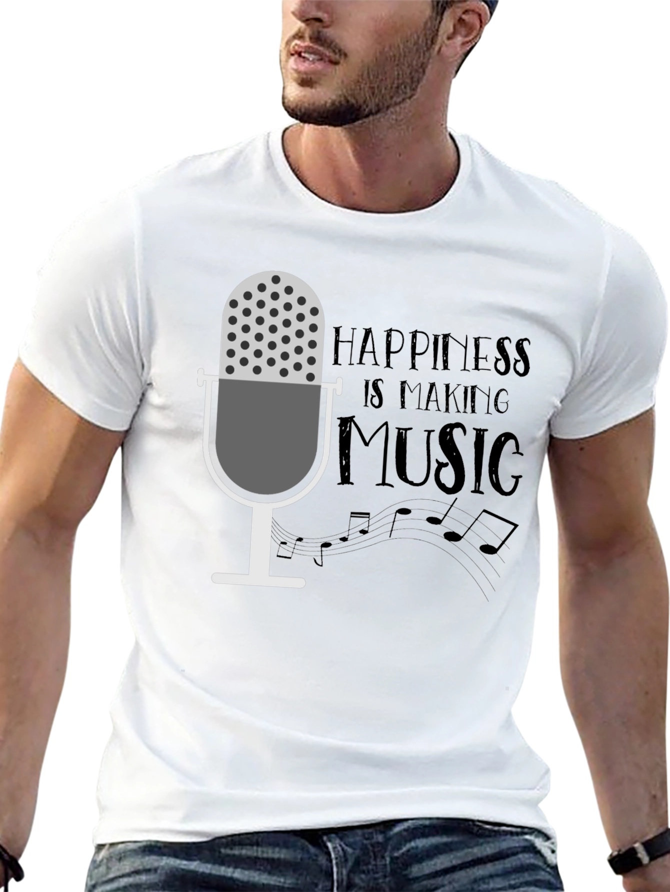 Happiness is Making Music Graphic Tee