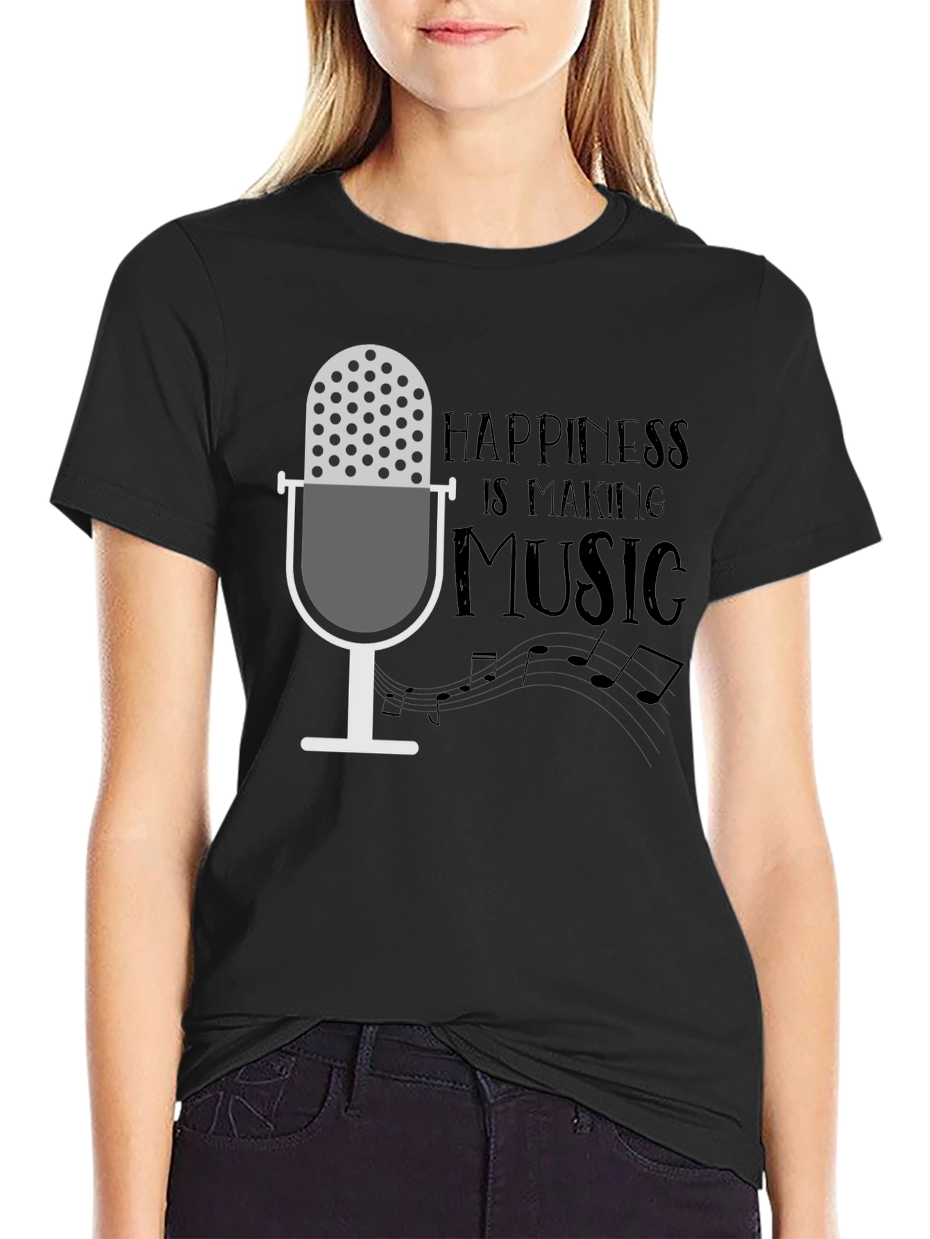 Happiness is Making Music Graphic Tee
