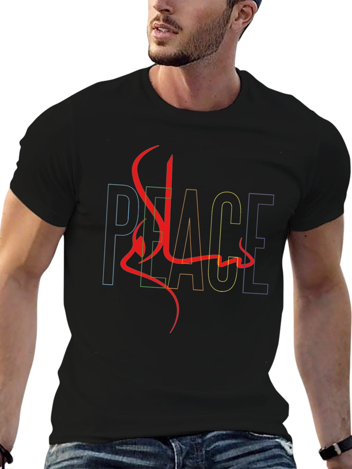 Peace Salam Graphic Tee - Black Unisex Shirt