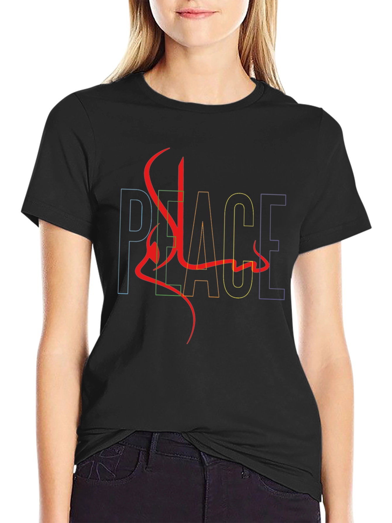 Peace Salam Graphic Tee - Black Unisex Shirt