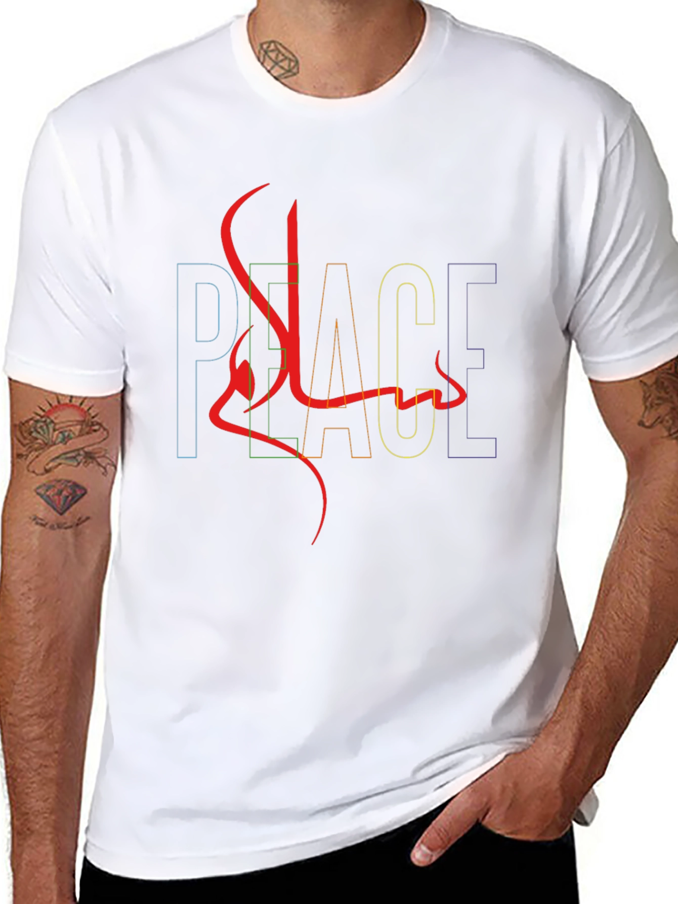 Peace Salam Graphic Tee - Black Unisex Shirt