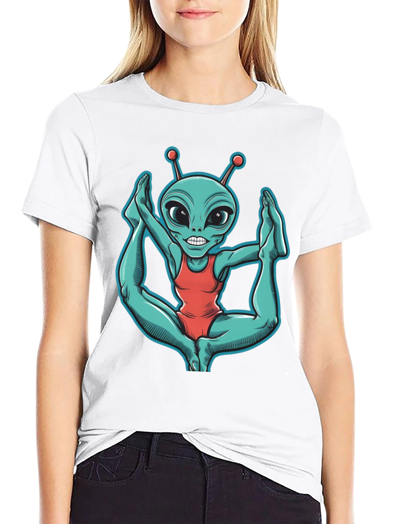 Alien Yoga T-Shirt - Funny Extraterrestrial Tee