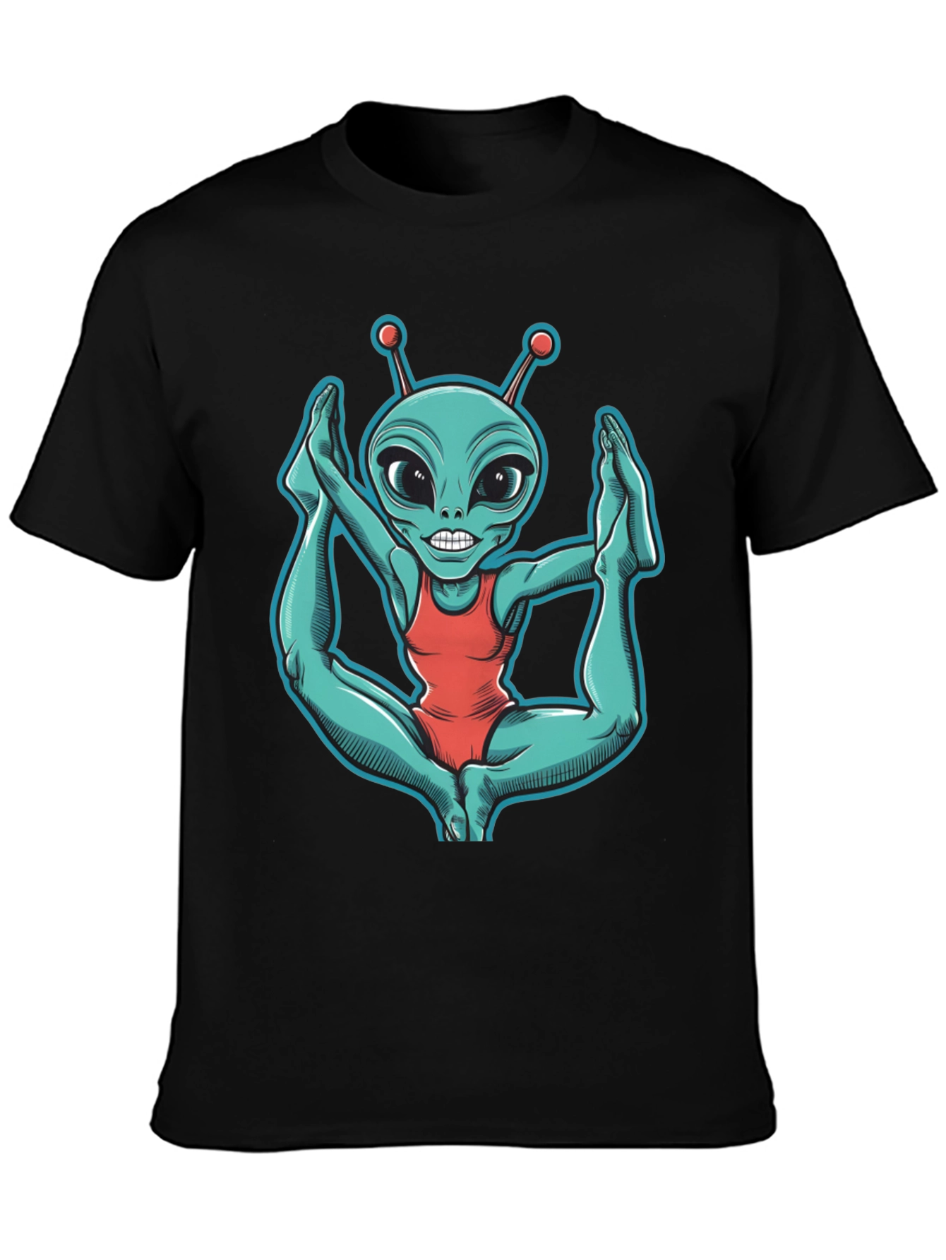 Alien Yoga T-Shirt - Funny Extraterrestrial Tee