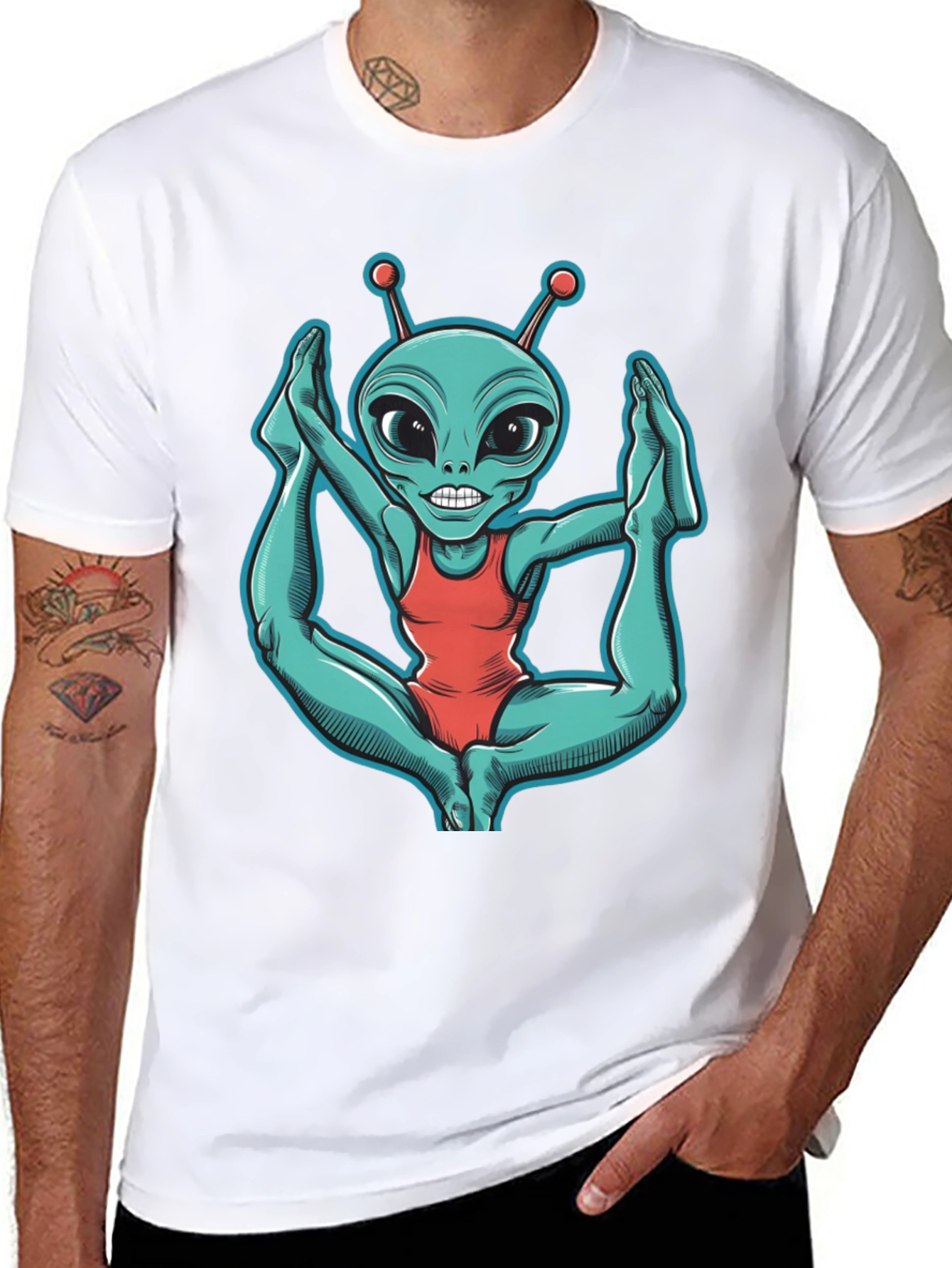Alien Yoga T-Shirt - Funny Extraterrestrial Tee
