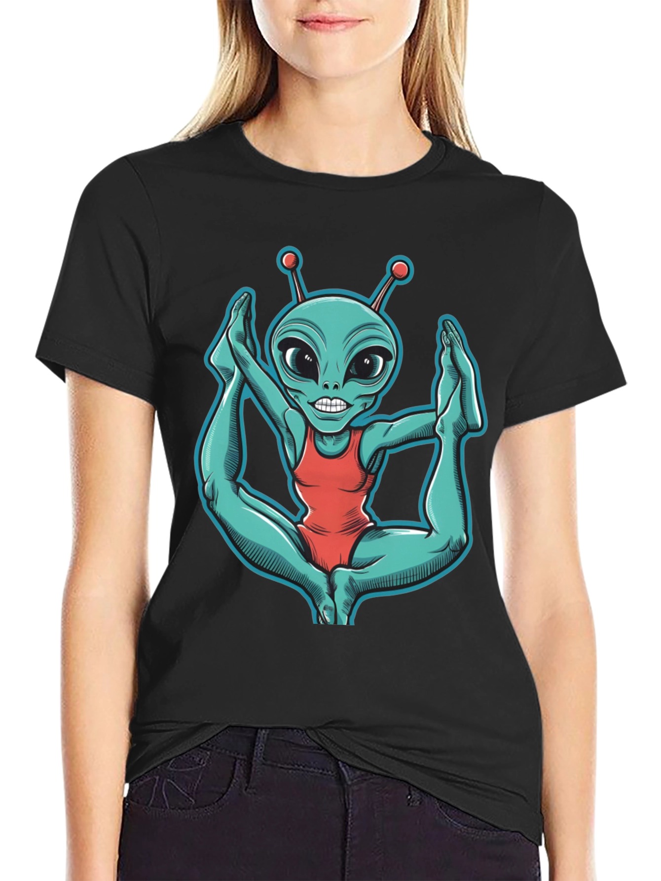 Alien Yoga T-Shirt - Funny Extraterrestrial Tee