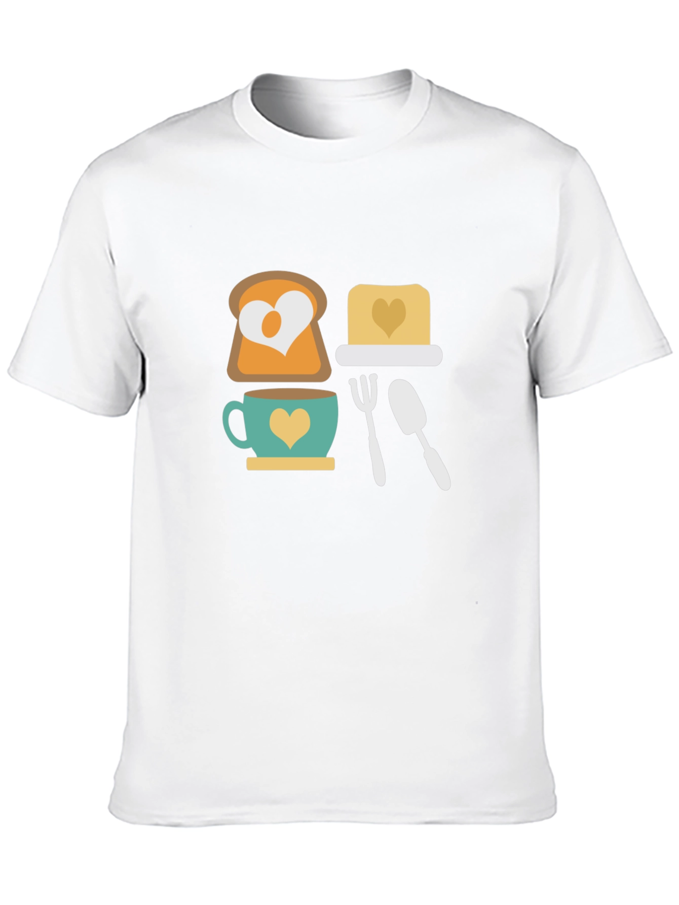 Breakfast Lover T-Shirt - Toast Coffee & Butter