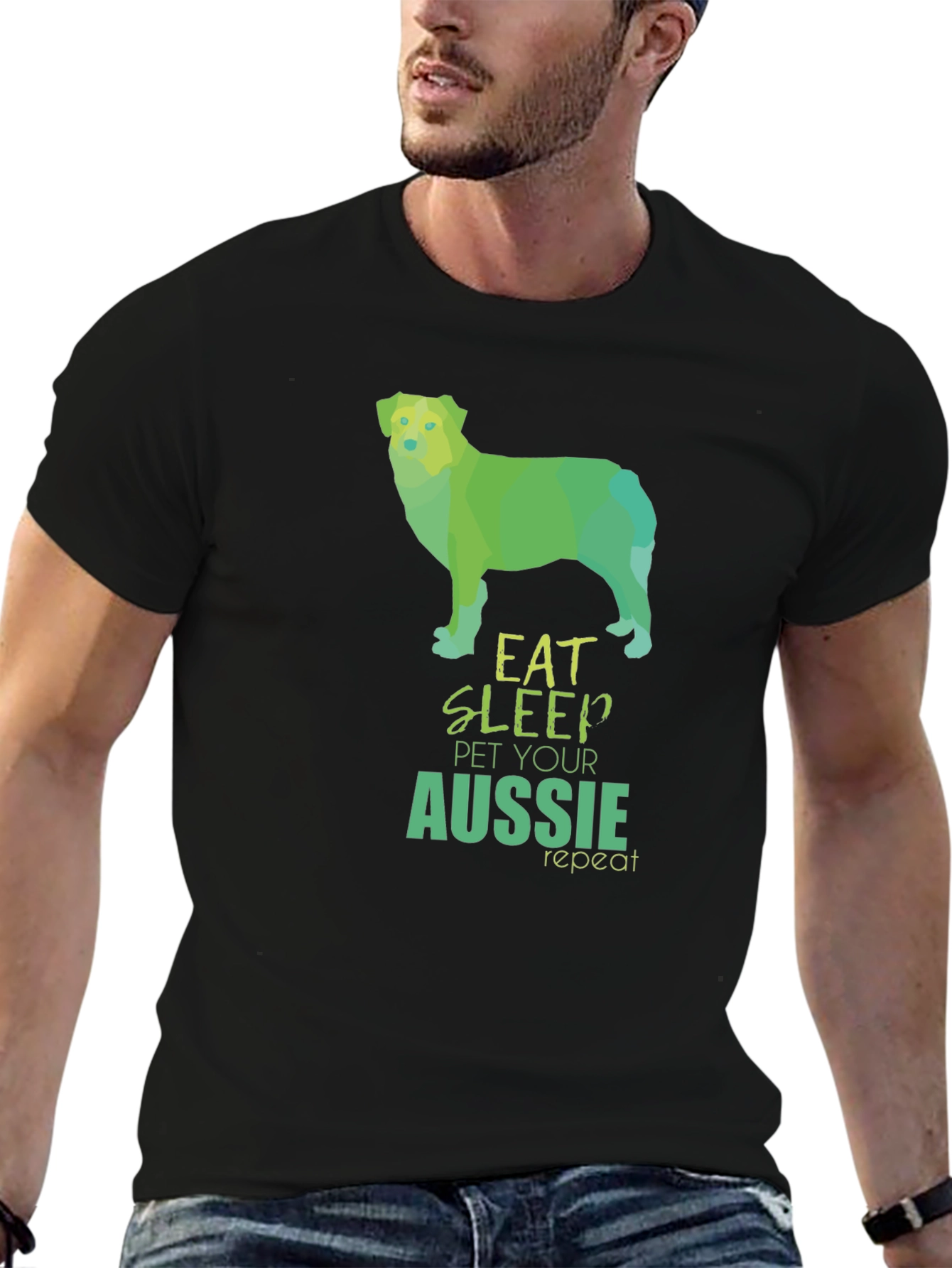 Eat Sleep Pet Aussie Repeat T-Shirt