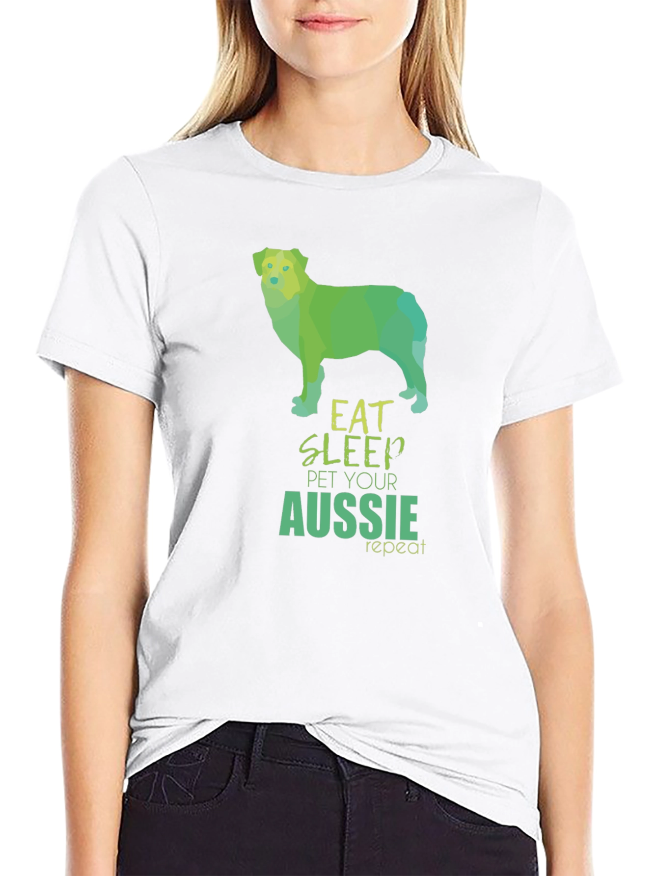 Eat Sleep Pet Aussie Repeat T-Shirt